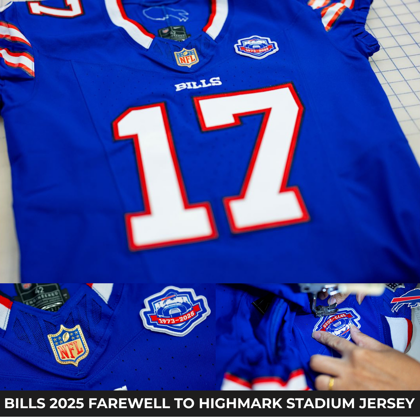 Buffalo Bills 2025 Jersey All Stitched - Farewell to Highmark Stadium