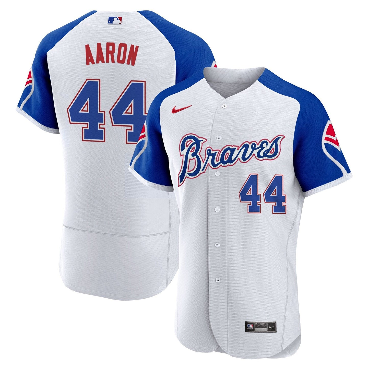 Atlanta Braves Throwback 1974 - 1982 Flex Base Jersey - All Stitched
