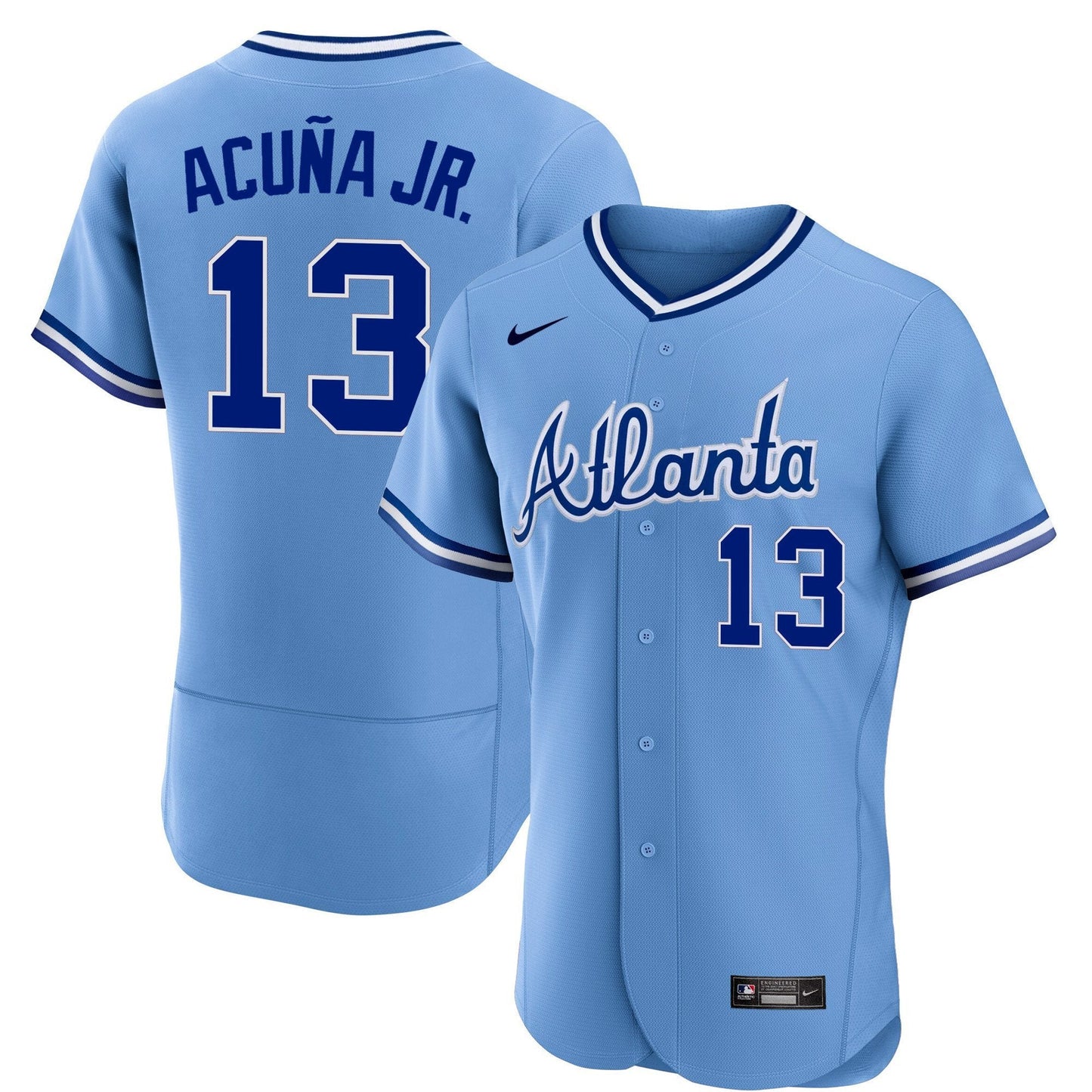 Atlanta Braves Throwback 1974 - 1982 Flex Base Jersey - All Stitched