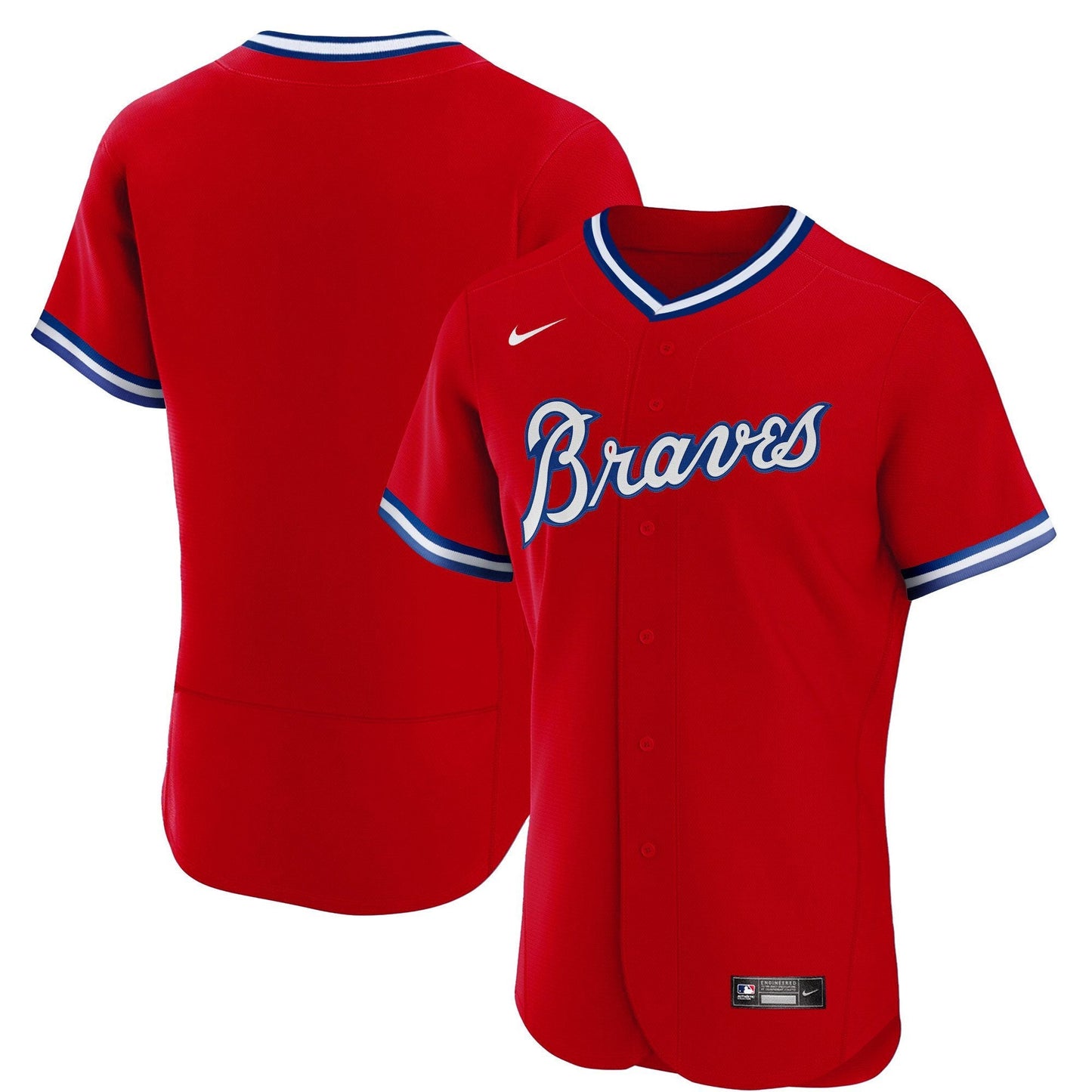 Atlanta Braves Throwback 1974 - 1982 Flex Base Jersey - All Stitched