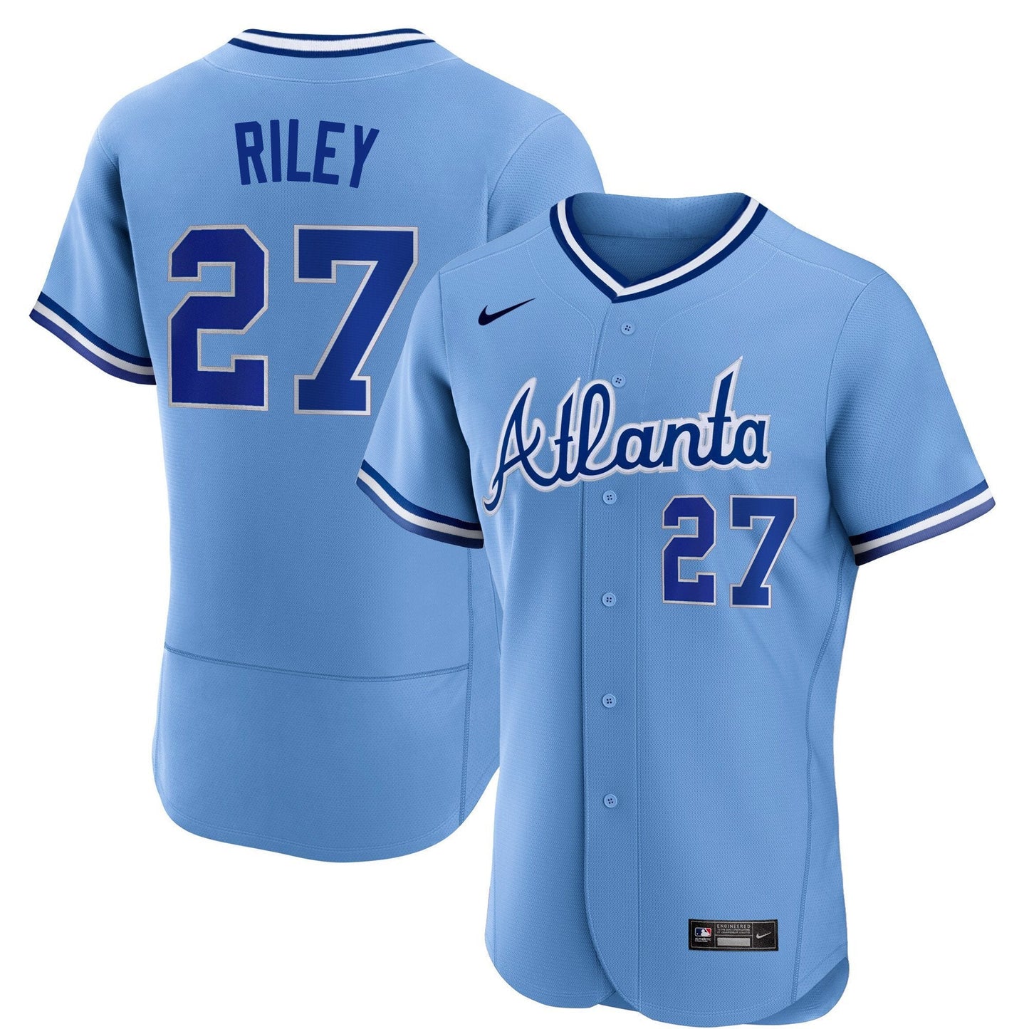 Atlanta Braves Throwback 1974 - 1982 Flex Base Jersey - All Stitched
