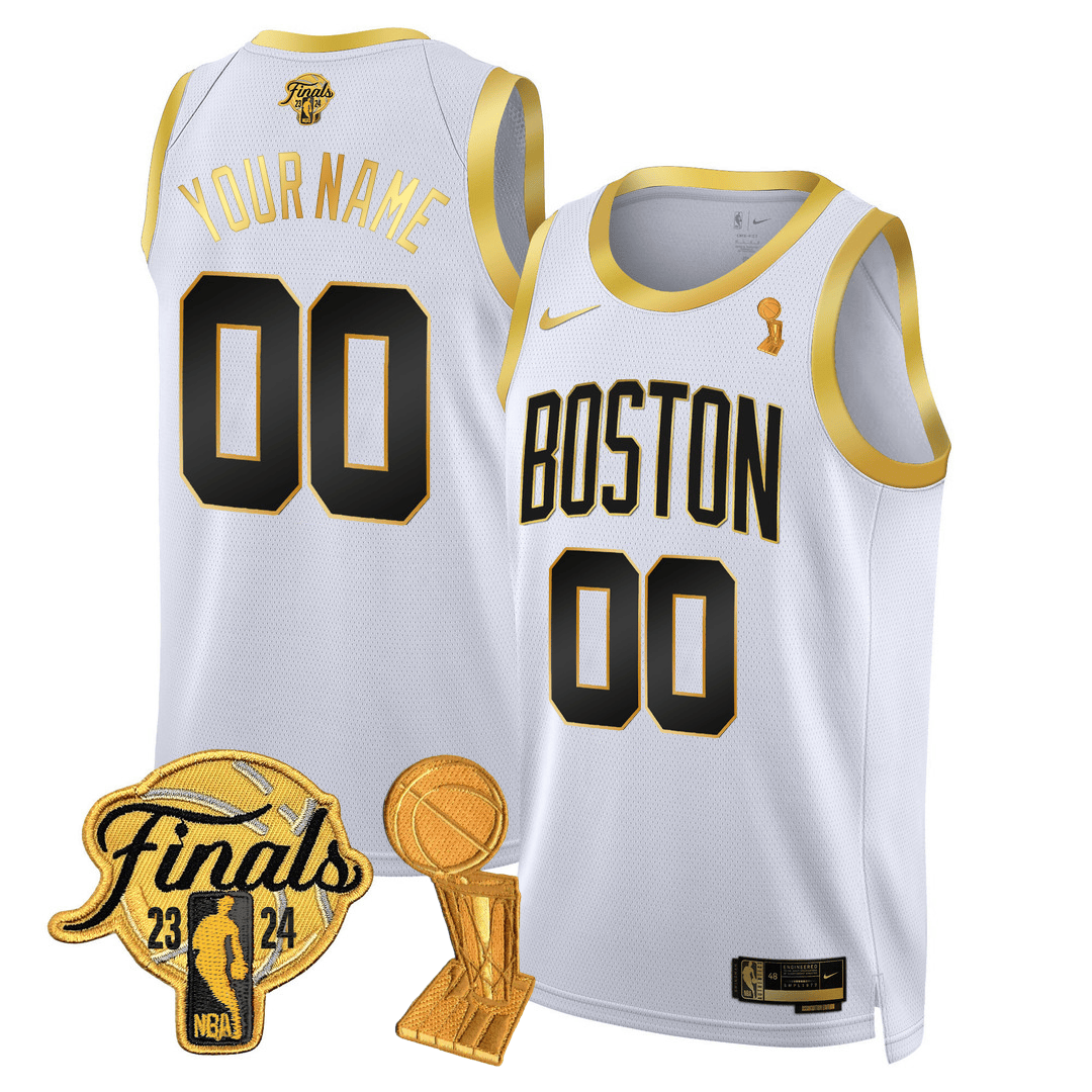 Custom Celtics Jersey - 2024 Final + Trophy Patch