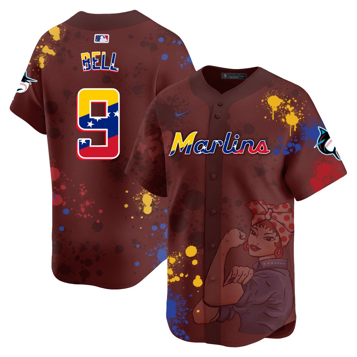 Miami Marlins 2024 Venezuelan Heritage Jersey