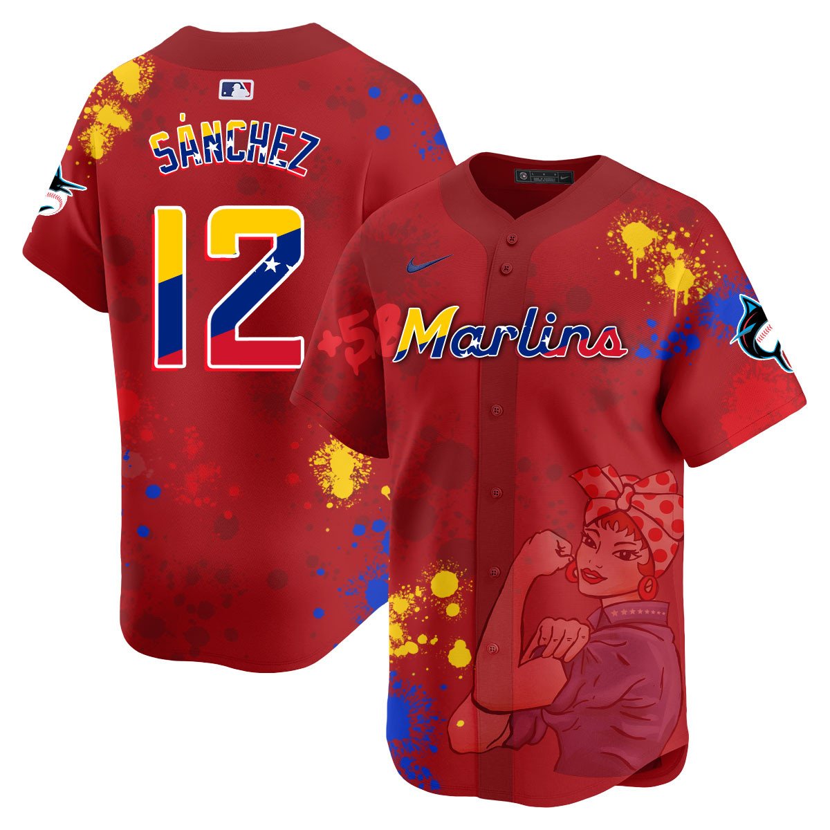 Miami Marlins 2024 Venezuelan Heritage Jersey