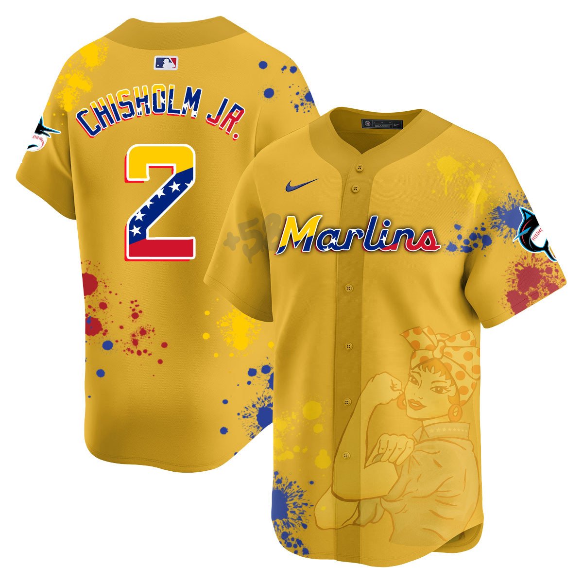 Miami Marlins 2024 Venezuelan Heritage Jersey