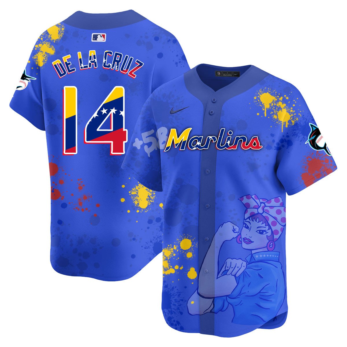 Miami Marlins 2024 Venezuelan Heritage Jersey