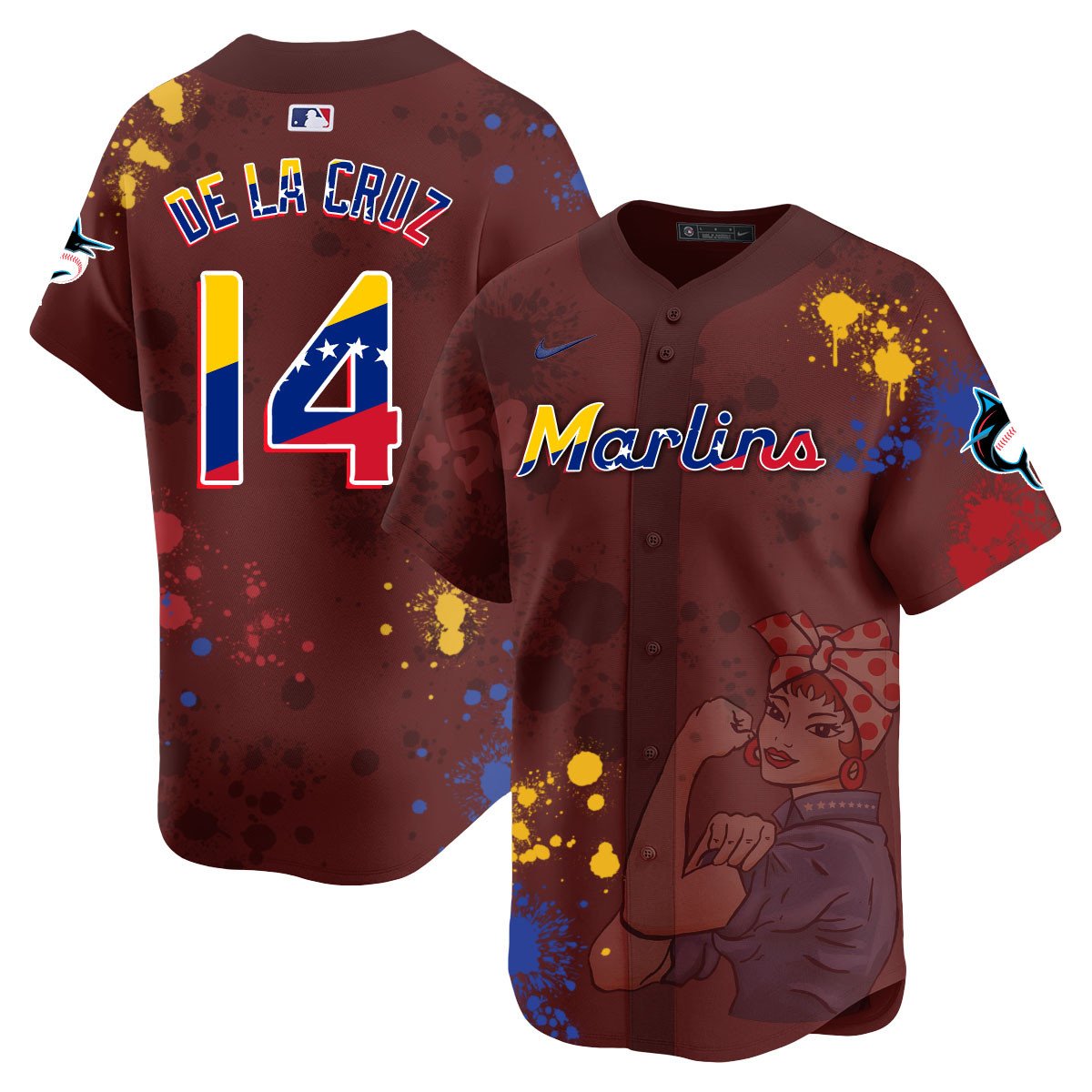 Miami Marlins 2024 Venezuelan Heritage Jersey