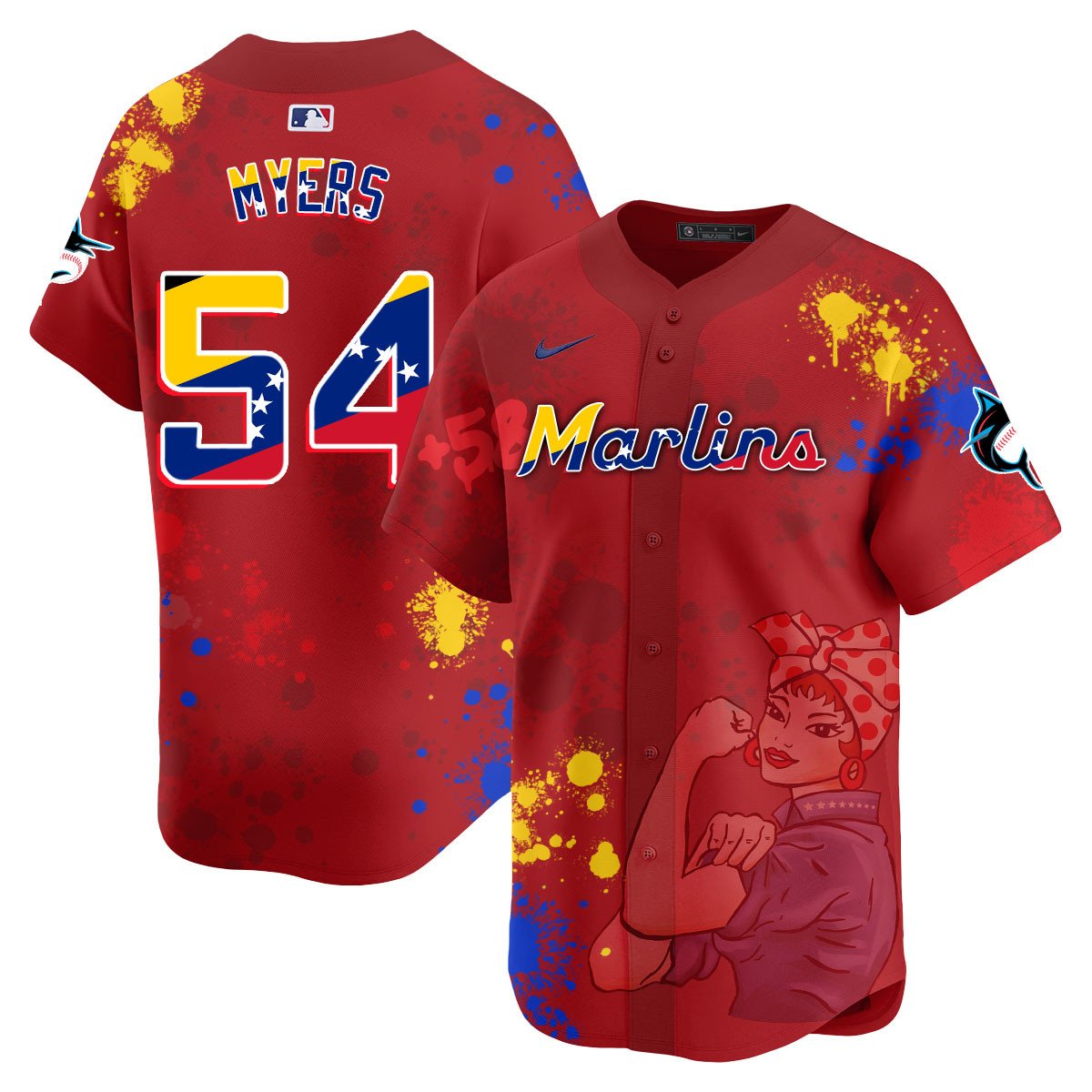 Miami Marlins 2024 Venezuelan Heritage Jersey
