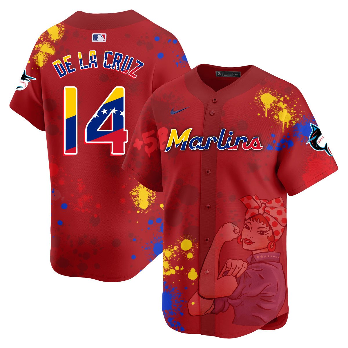 Miami Marlins 2024 Venezuelan Heritage Jersey