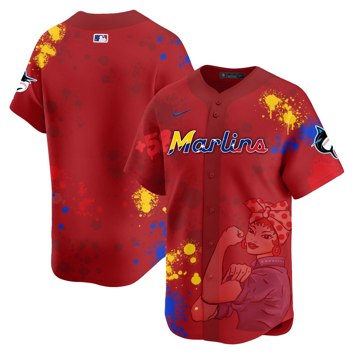 Miami Marlins 2024 Venezuelan Heritage Jersey
