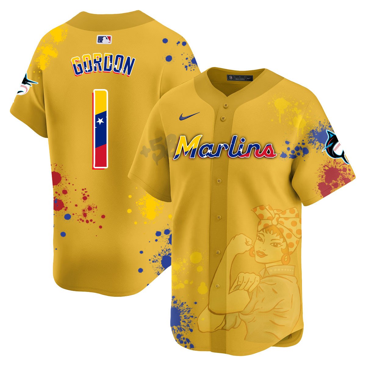 Miami Marlins 2024 Venezuelan Heritage Jersey