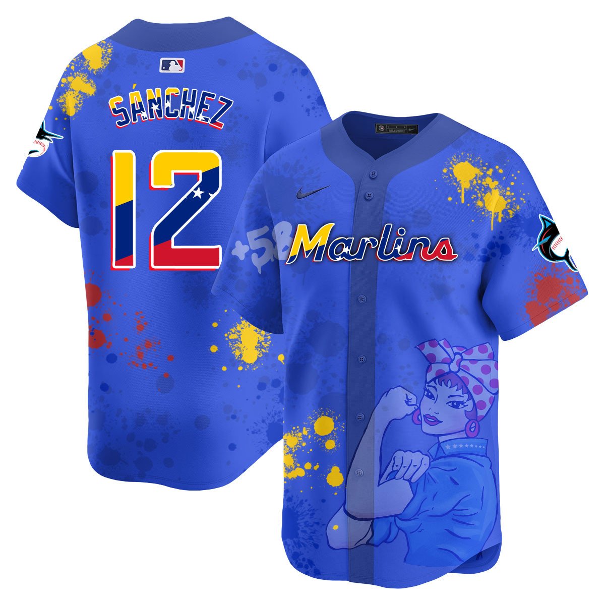 Miami Marlins 2024 Venezuelan Heritage Jersey