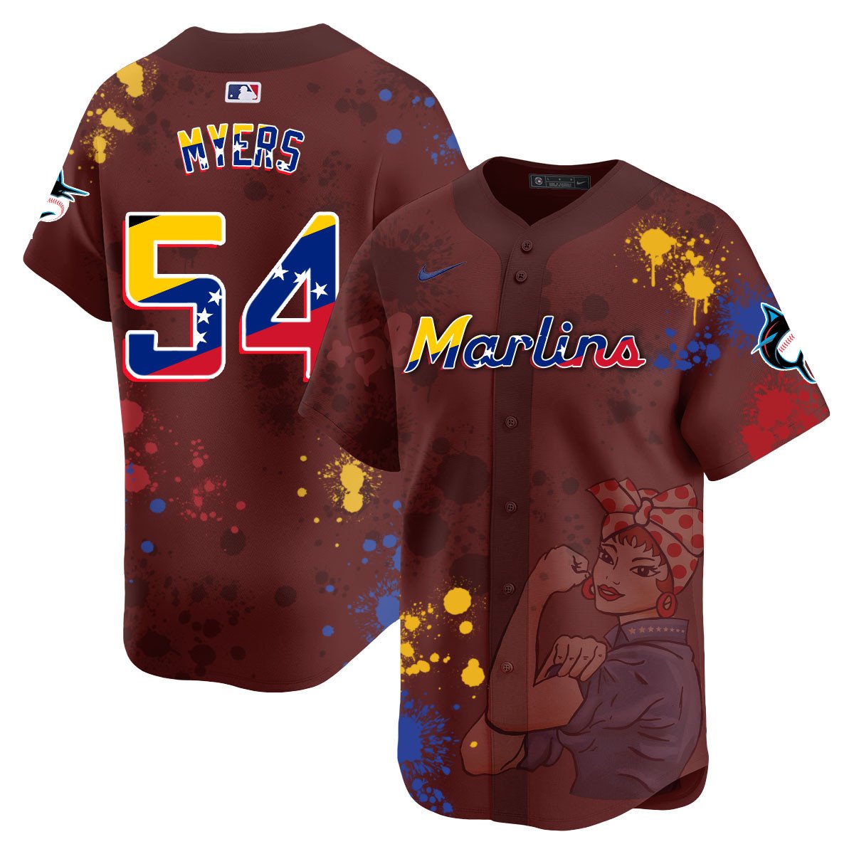 Miami Marlins 2024 Venezuelan Heritage Jersey