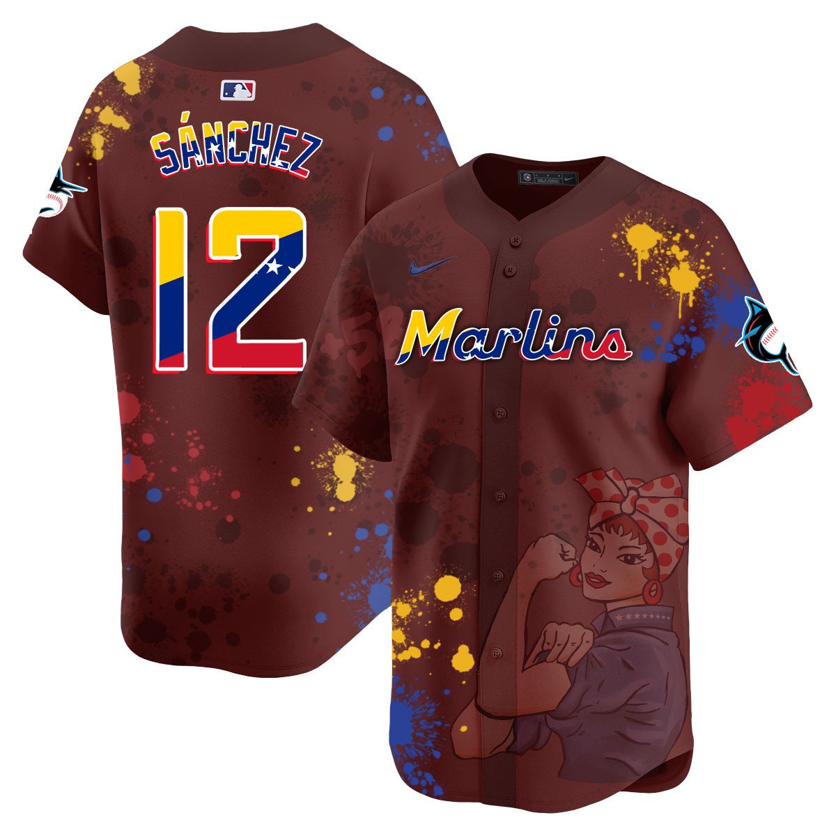 Miami Marlins 2024 Venezuelan Heritage Jersey