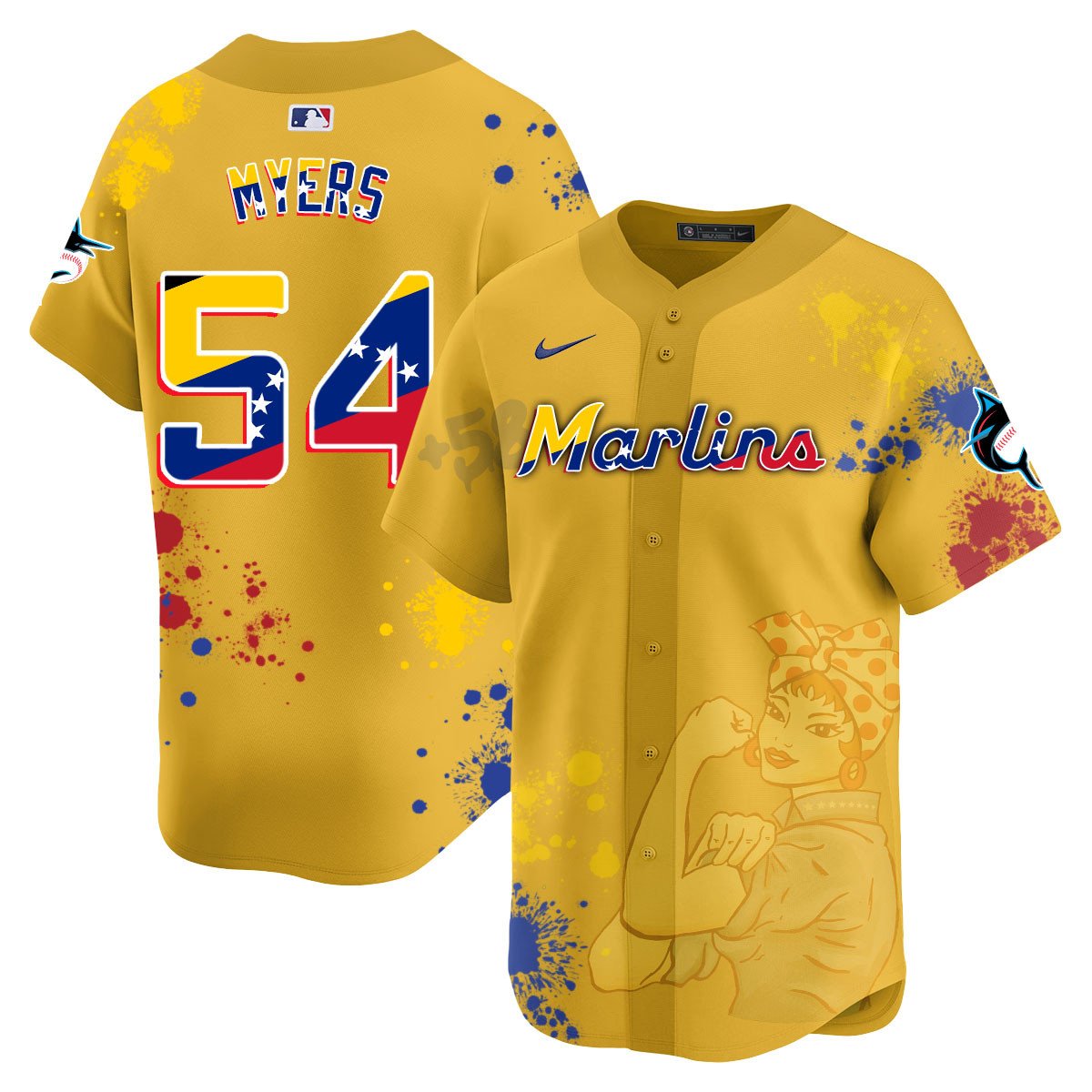 Miami Marlins 2024 Venezuelan Heritage Jersey