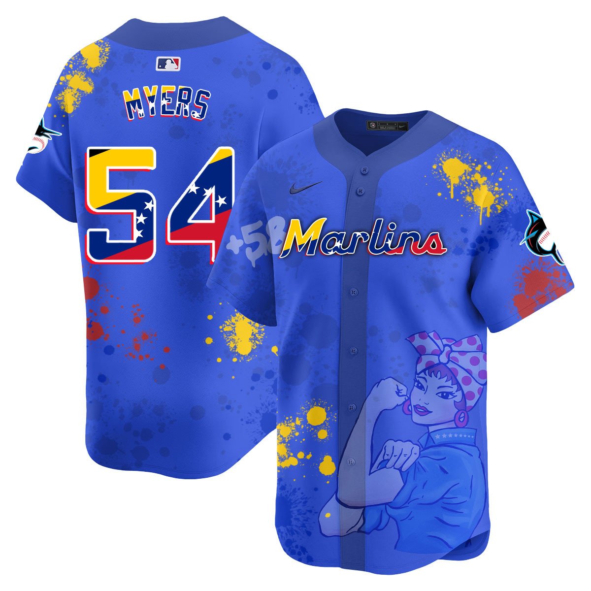Miami Marlins 2024 Venezuelan Heritage Jersey