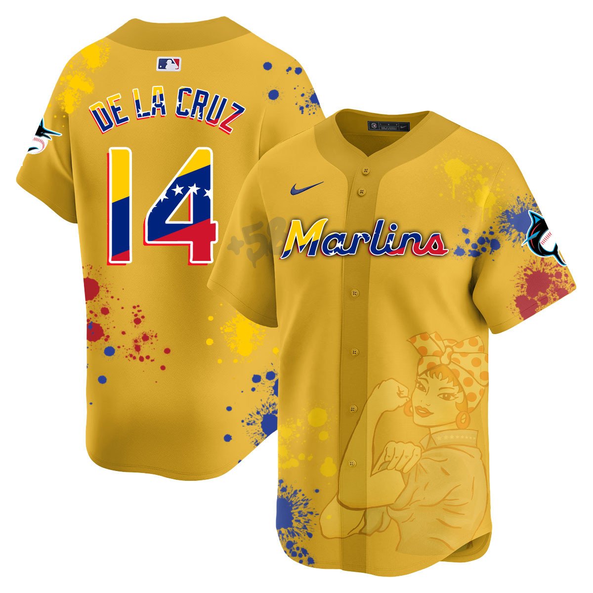 Miami Marlins 2024 Venezuelan Heritage Jersey