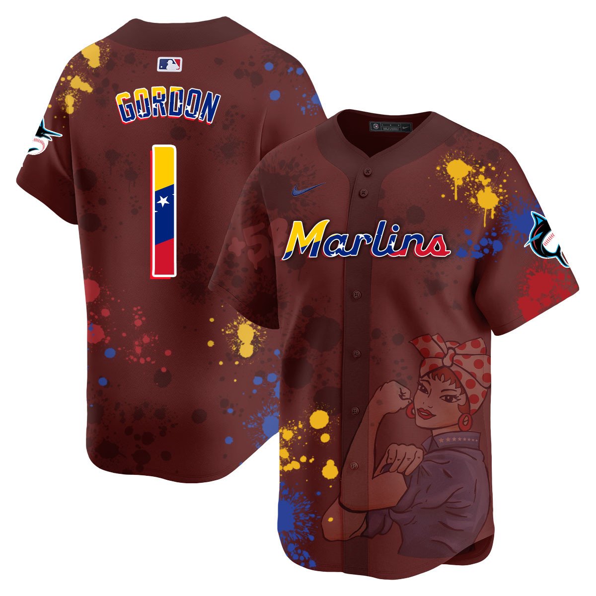 Miami Marlins 2024 Venezuelan Heritage Jersey