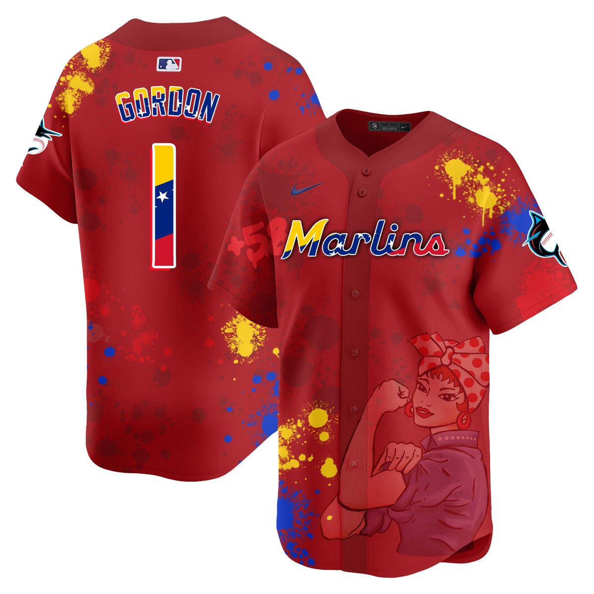 Miami Marlins 2024 Venezuelan Heritage Jersey