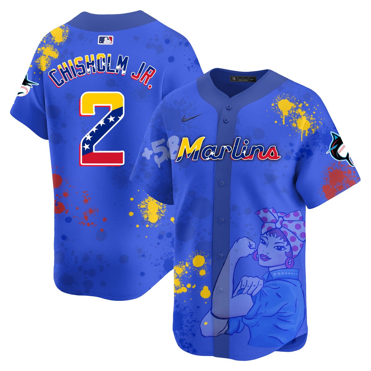 Miami Marlins 2024 Venezuelan Heritage Jersey