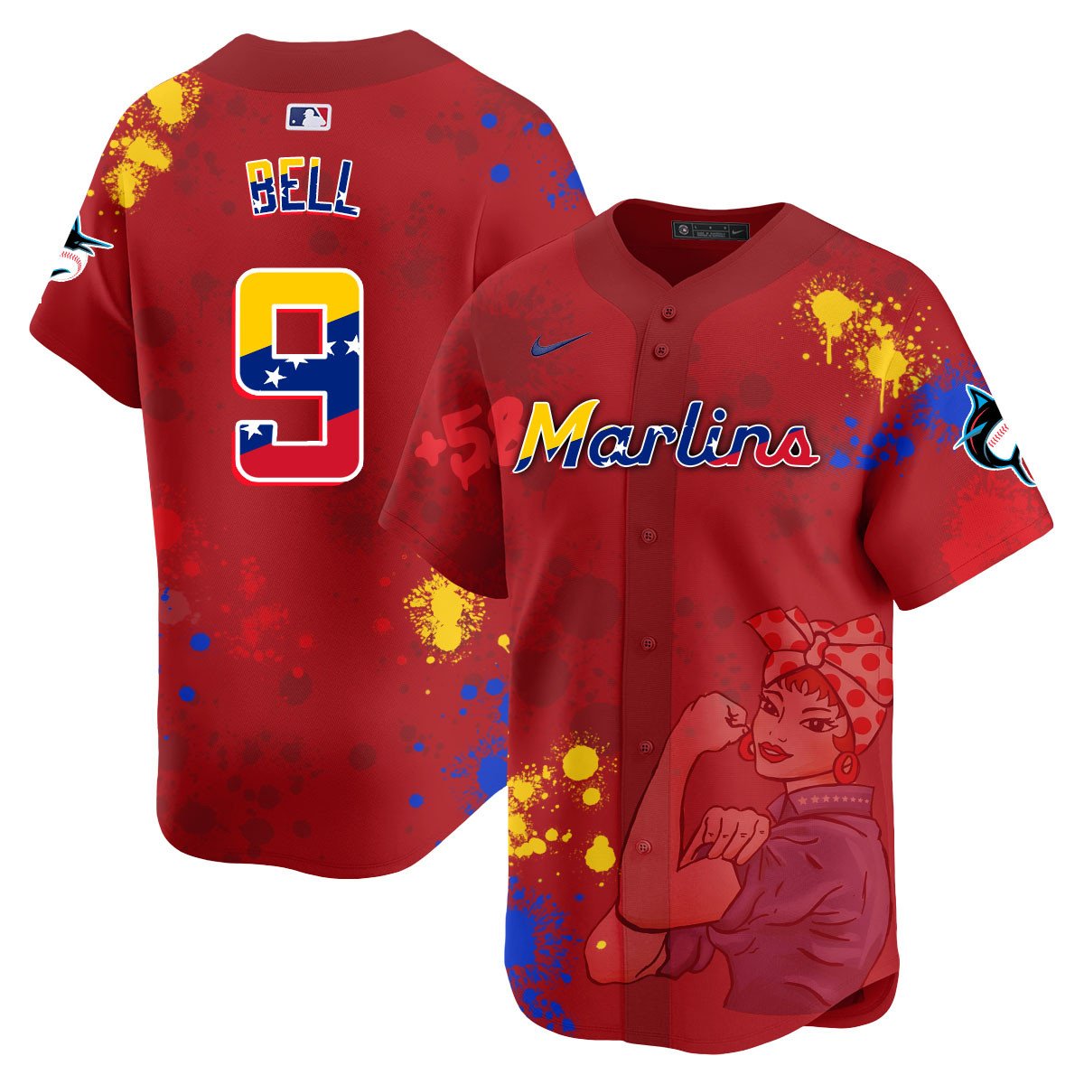Miami Marlins 2024 Venezuelan Heritage Jersey