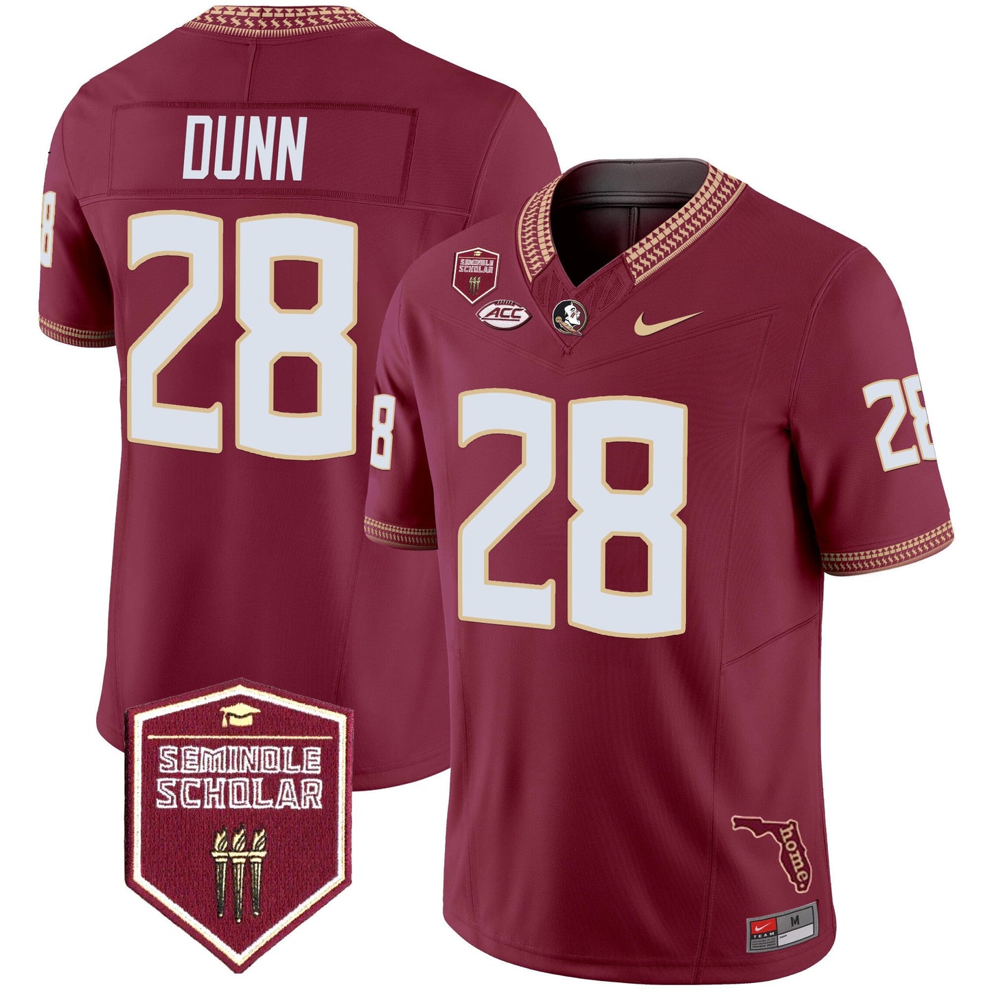 Florida State Seminoles 2024 Seminole Scholar Patch Vapor Limited Jersey - All Stitched