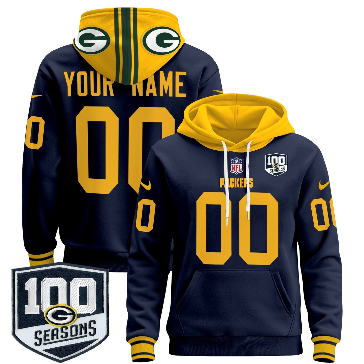 GB Throwback 2024 Custom Pullover Hoodie
