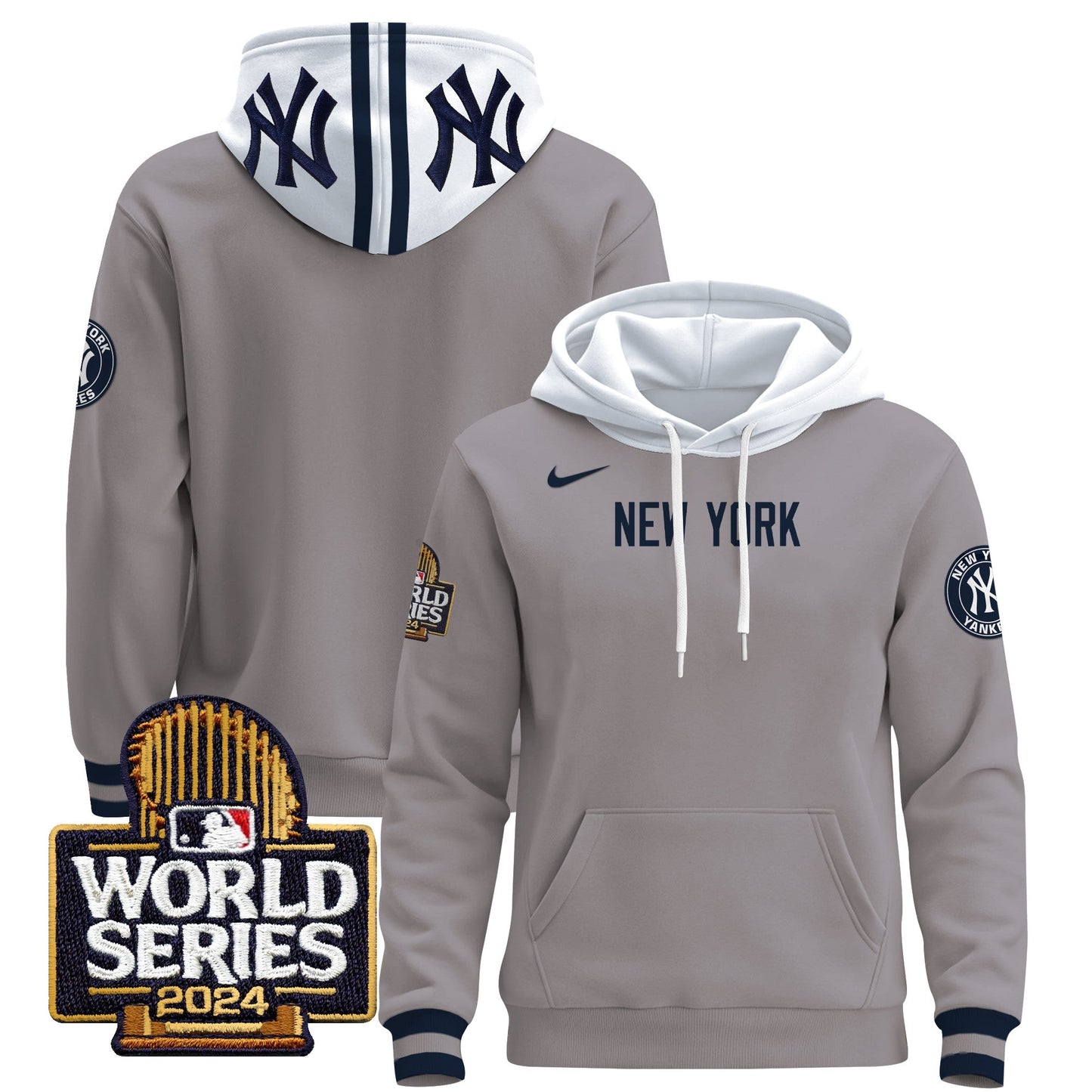 New York Yankees 2024 World Series Pullover Hoodie - All Stitched