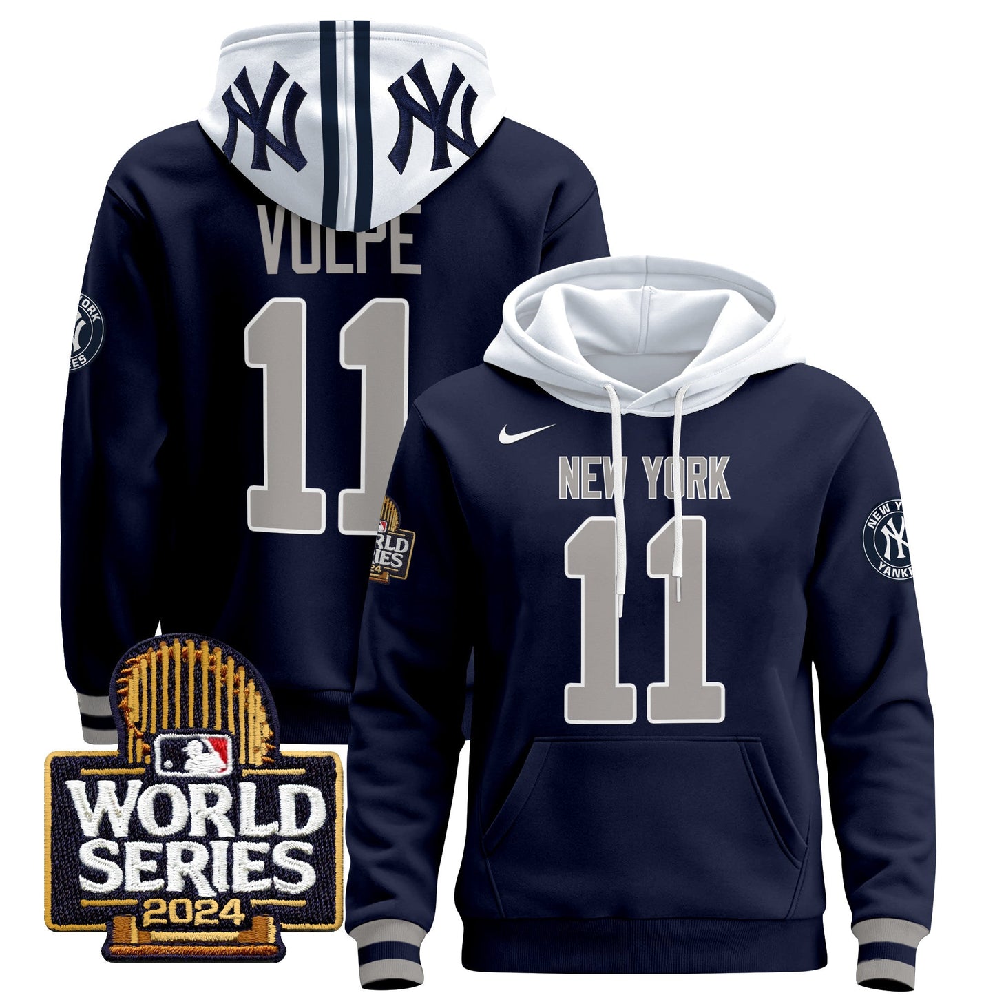 New York Yankees 2024 World Series Pullover Hoodie - All Stitched