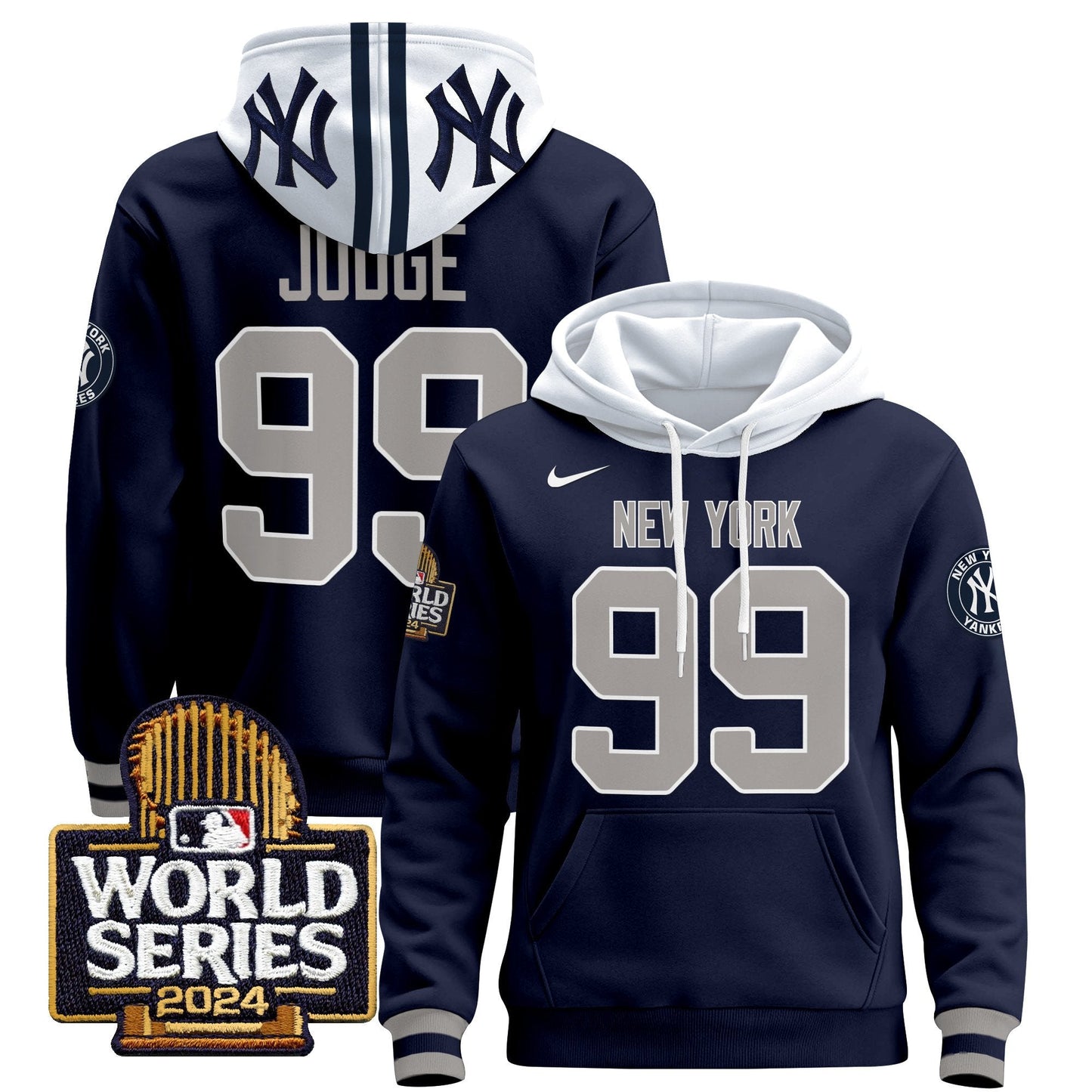 New York Yankees 2024 World Series Pullover Hoodie - All Stitched