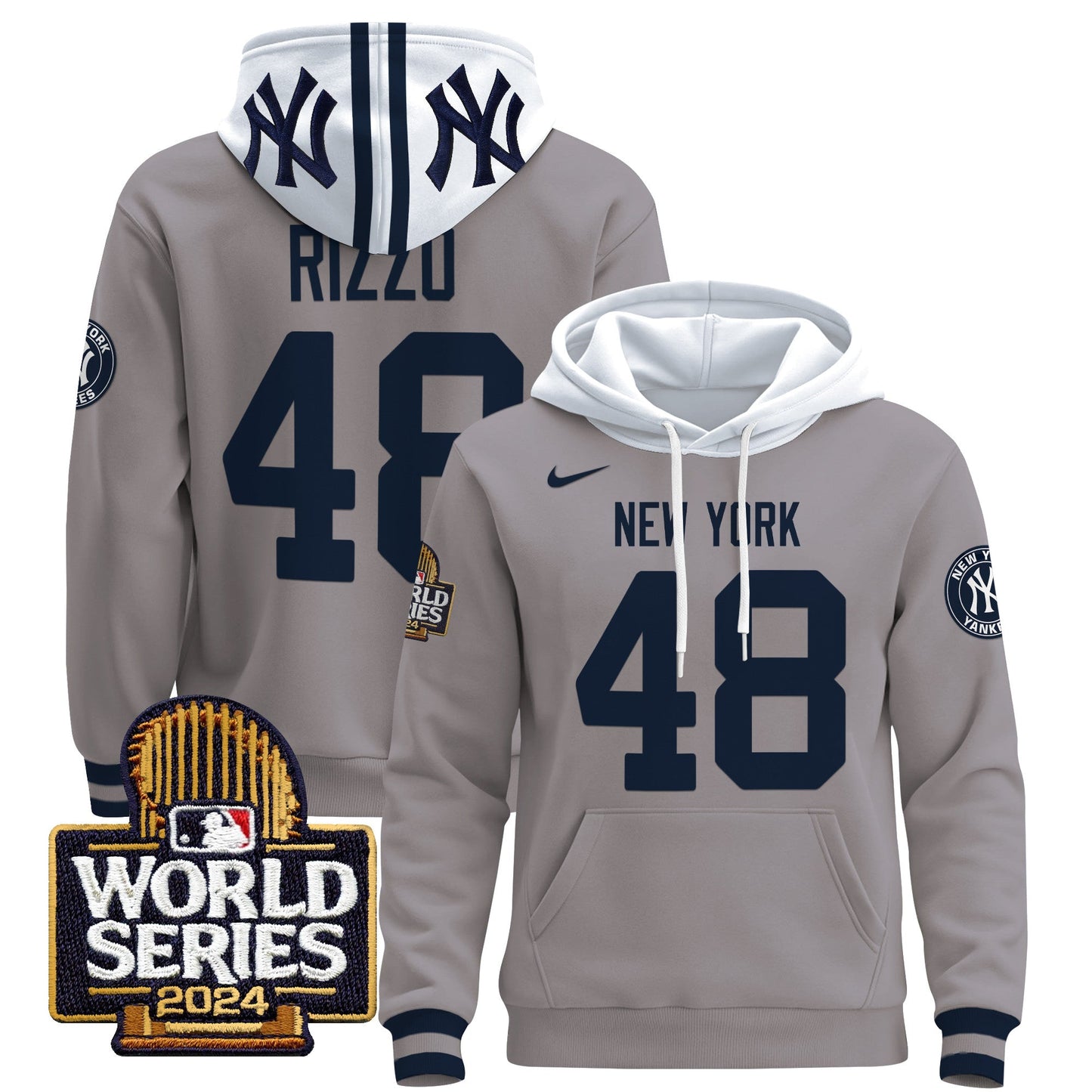New York Yankees 2024 World Series Pullover Hoodie - All Stitched