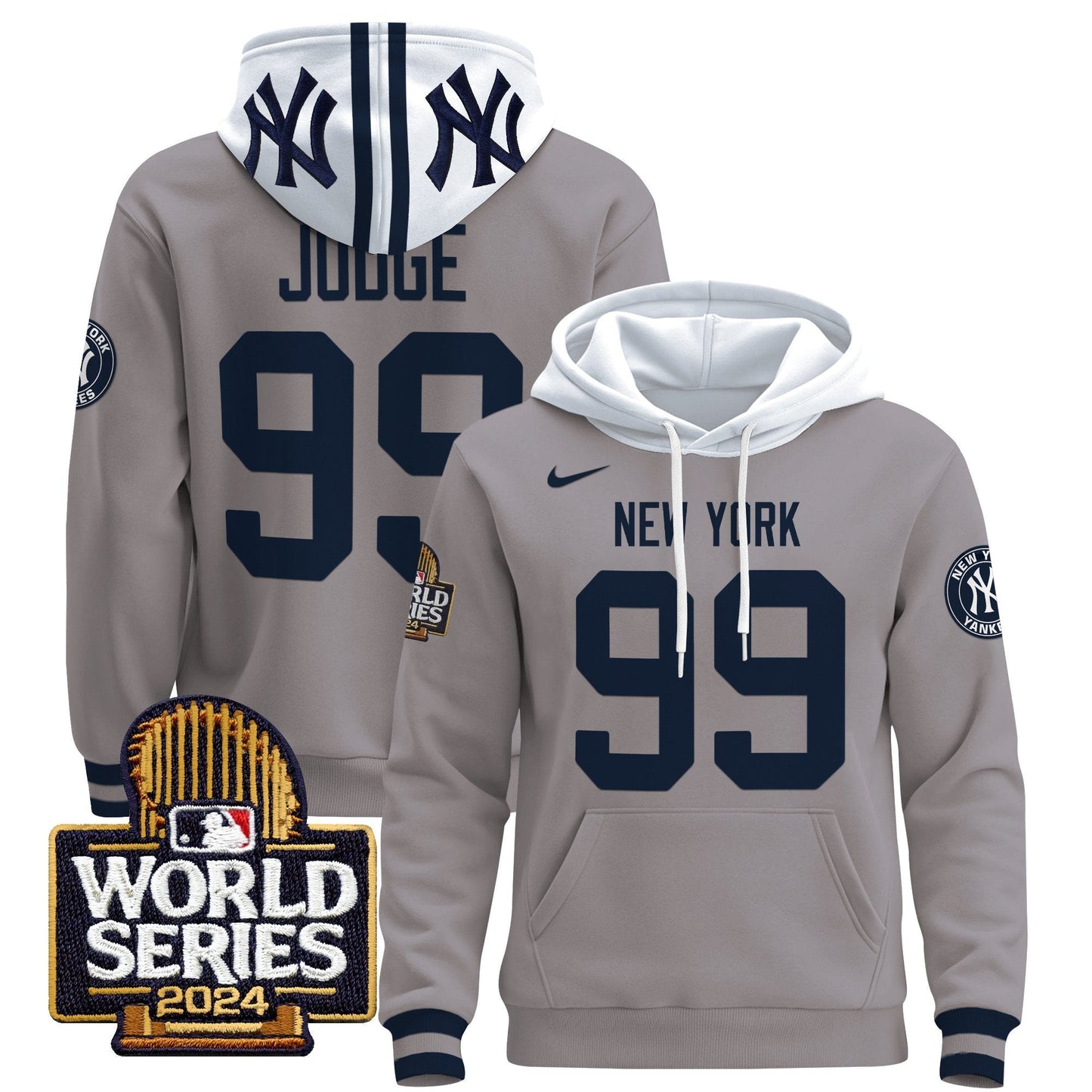 New York Yankees 2024 World Series Pullover Hoodie - All Stitched