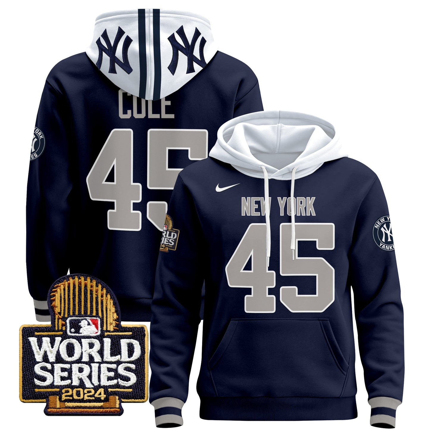 New York Yankees 2024 World Series Pullover Hoodie - All Stitched