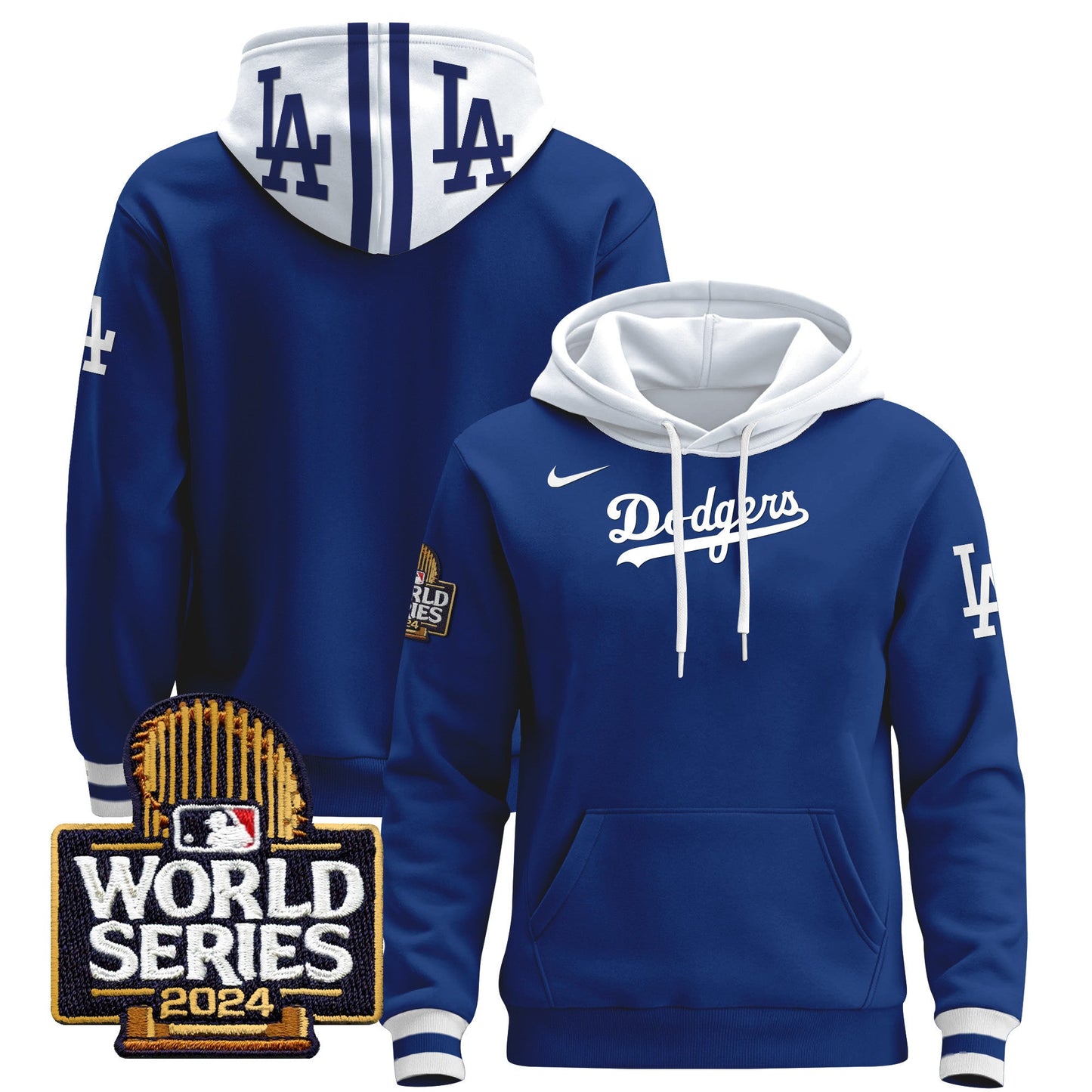 Dodgers 2024 World Series Pullover Hoodie - All Stitched