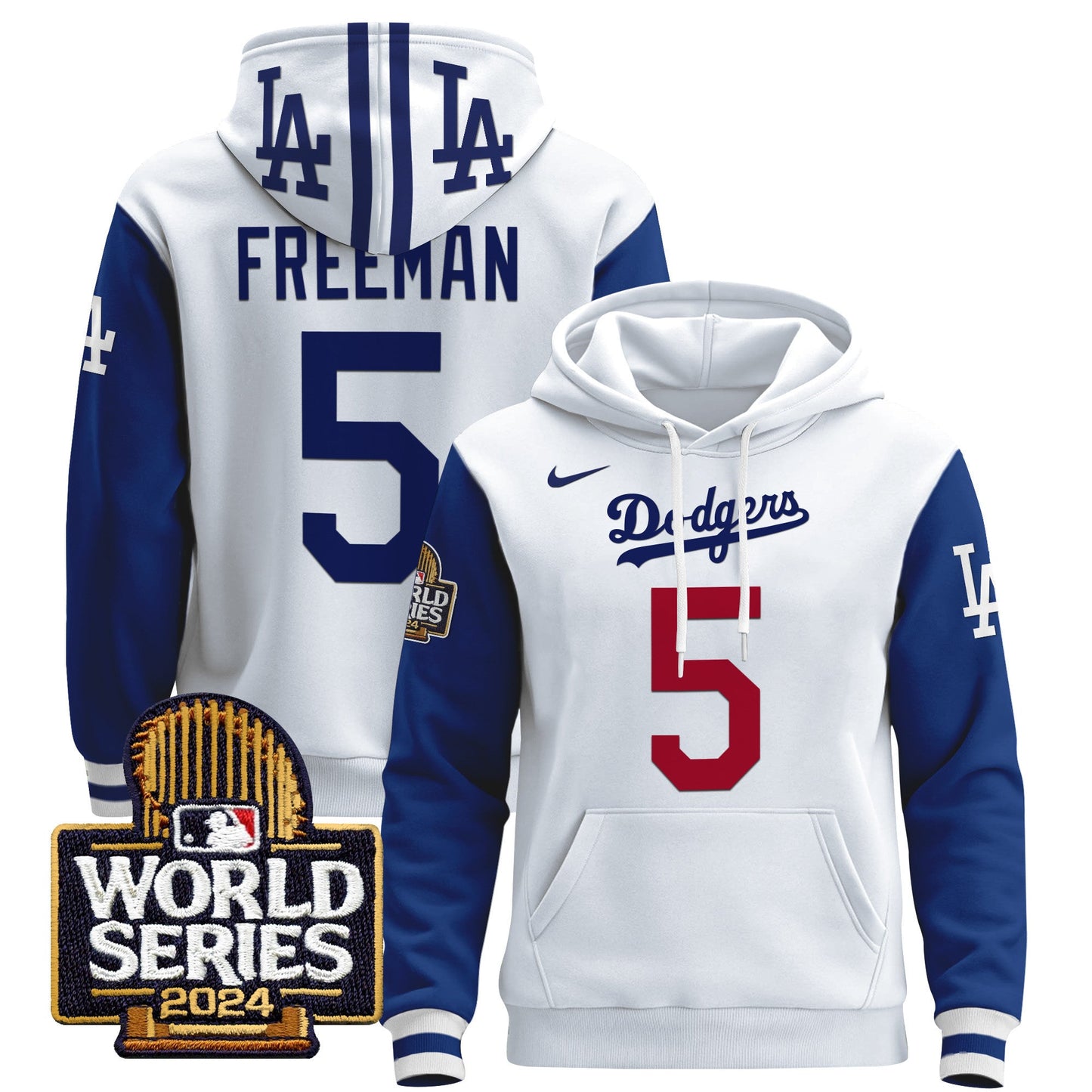 Dodgers 2024 World Series Pullover Hoodie - All Stitched