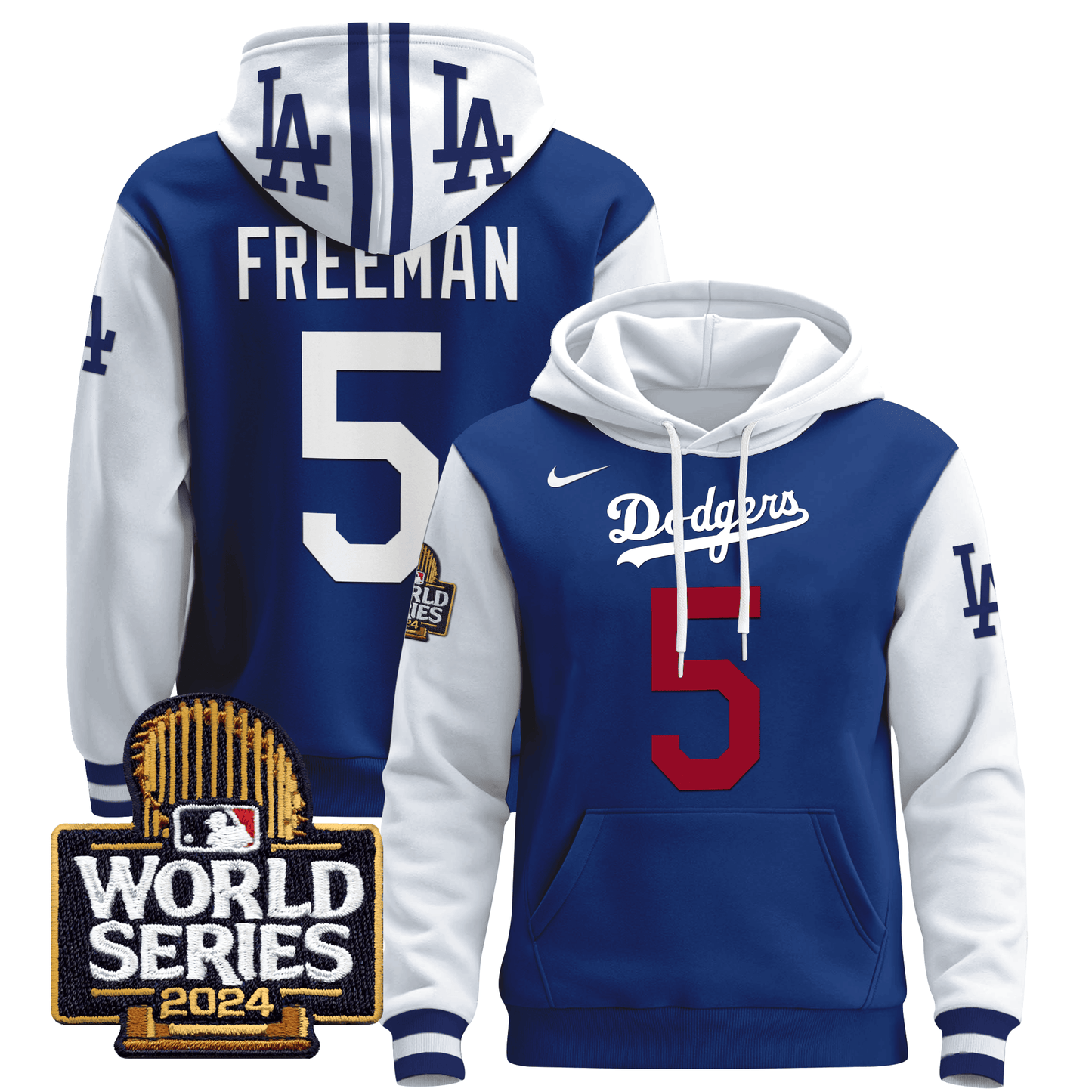 Dodgers 2024 World Series Pullover Hoodie - All Stitched