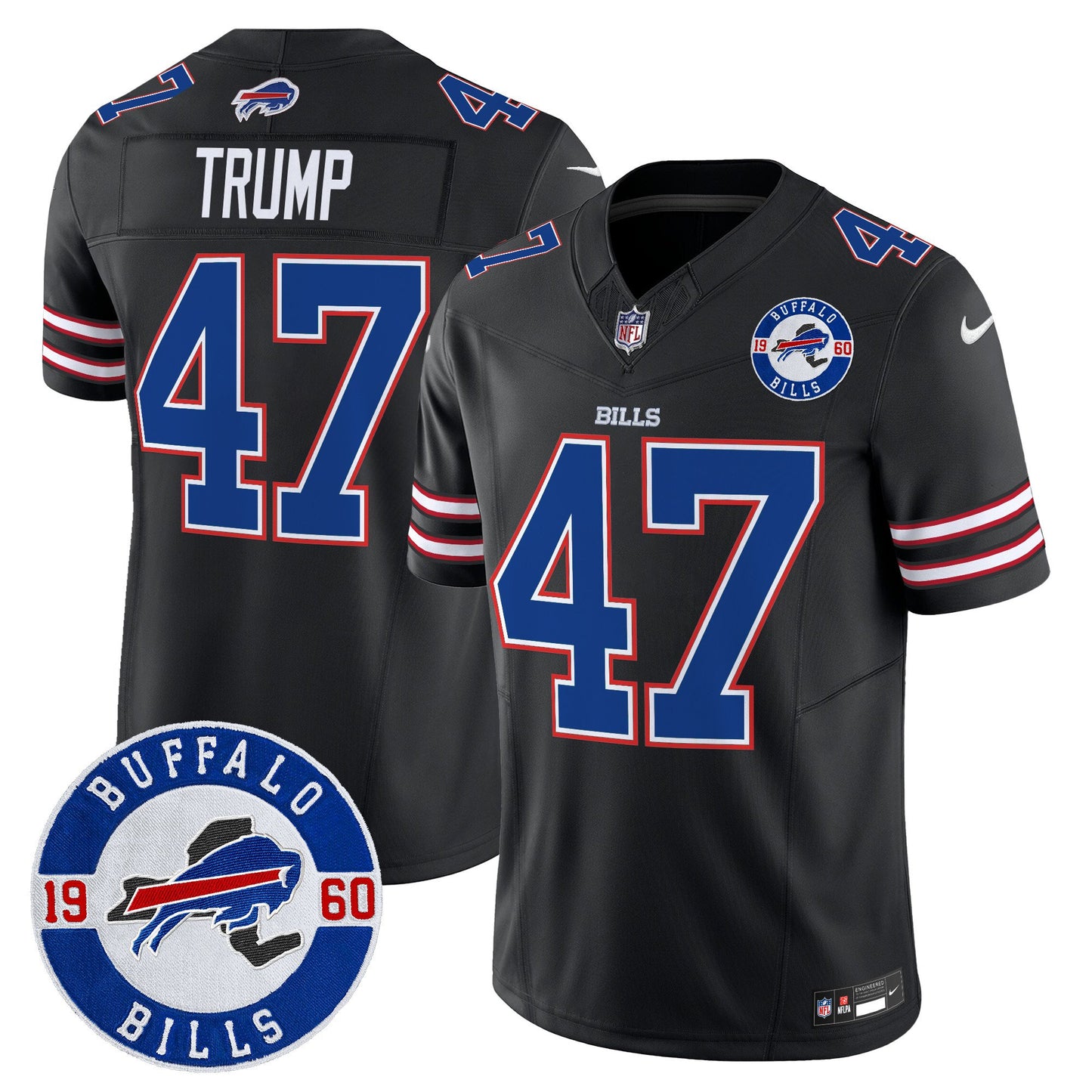Men's Buffalo Bills 2024 Vapor Limited Jersey - Est. 1960 Patch - All Stitched