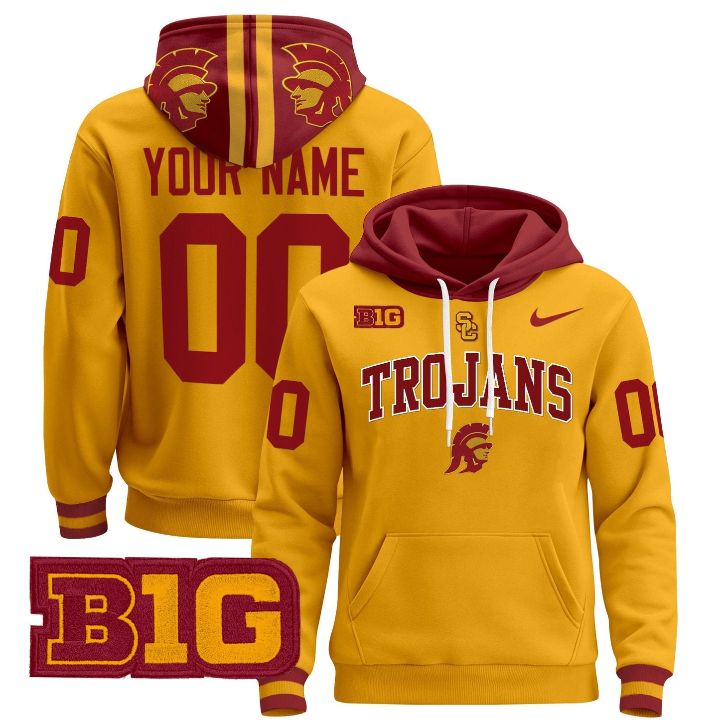 USC Trojans 2024 Custom Pullover Hoodie V2