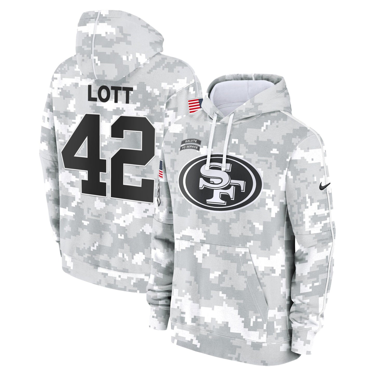 49ers 2024 Salute to Service Fleece Pullover Hoodie