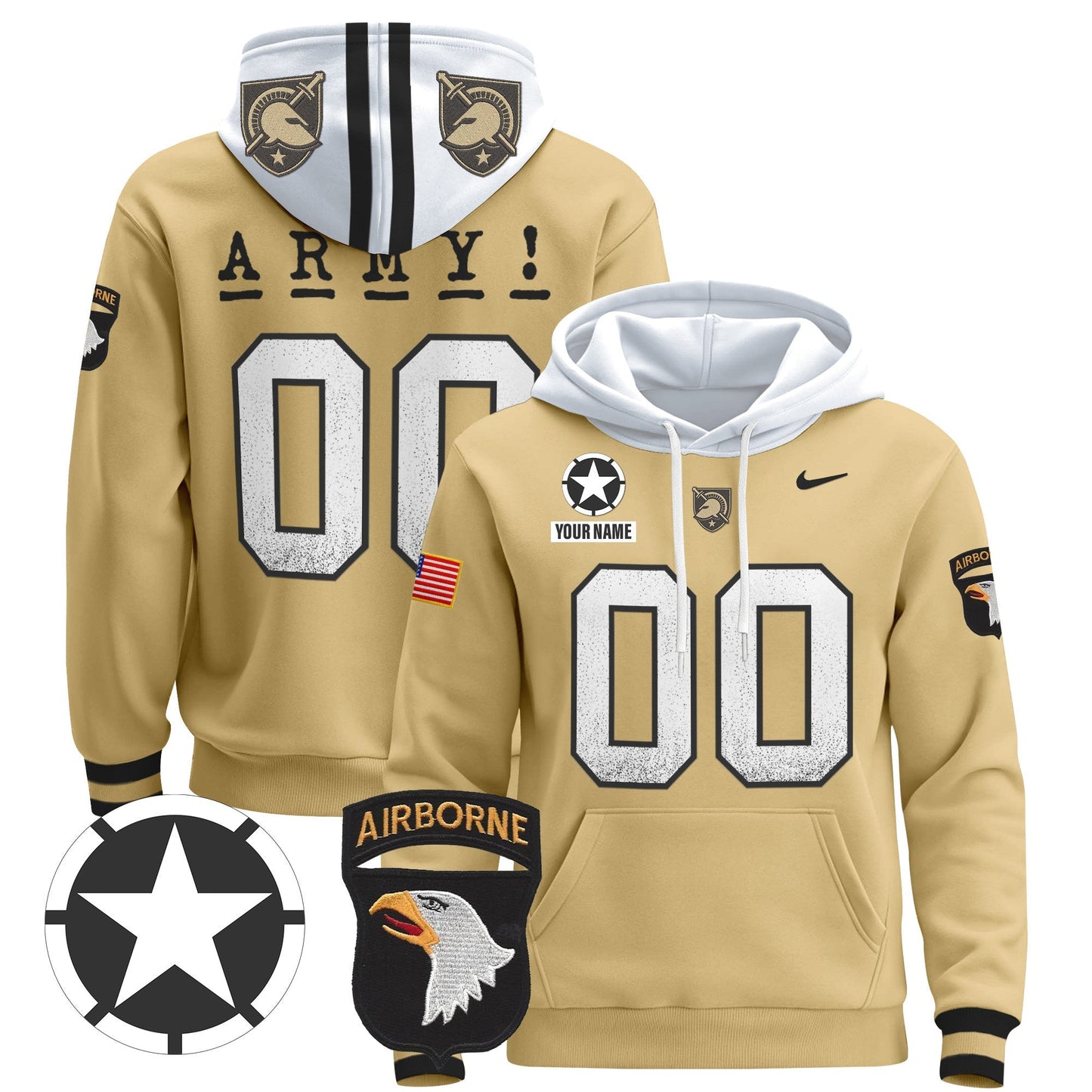 Army Black Knights 2024 Custom Pullover Hoodie V2