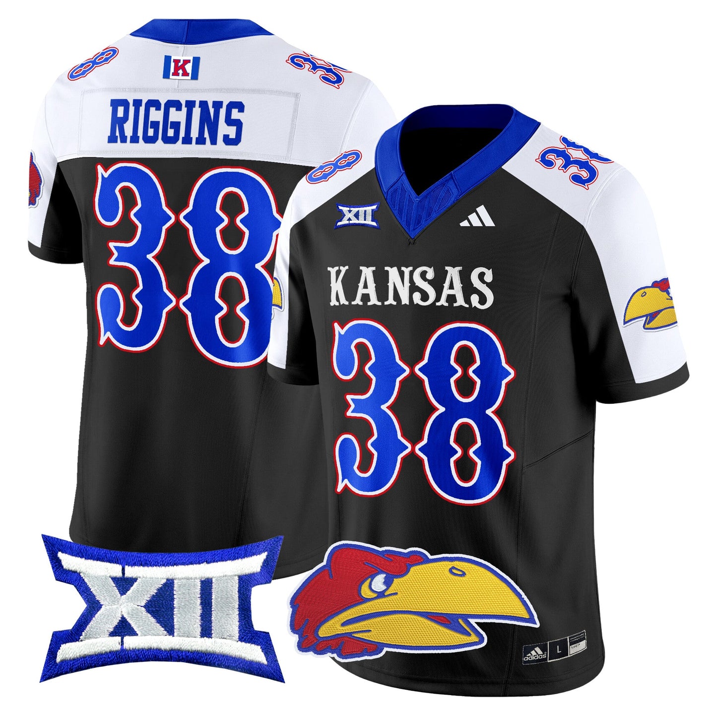Kansas Jayhawks 2024 Vapor Limited Jersey V2 - All Stitched