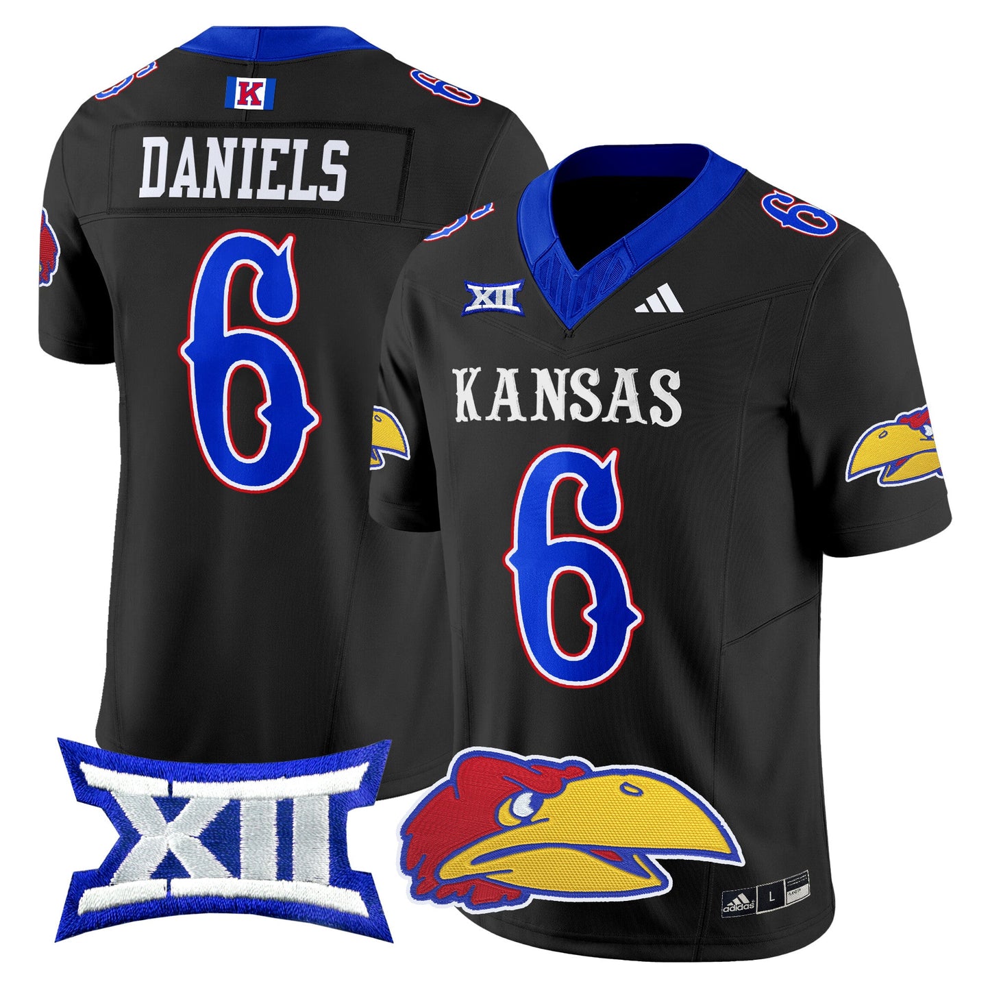 Kansas Jayhawks 2024 Vapor Limited Jersey V2 - All Stitched
