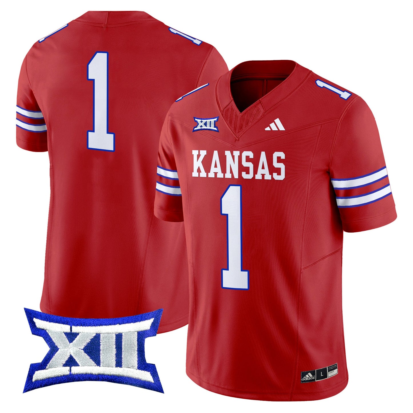 Kansas Jayhawks 2024 Vapor Limited Jersey V2 - All Stitched