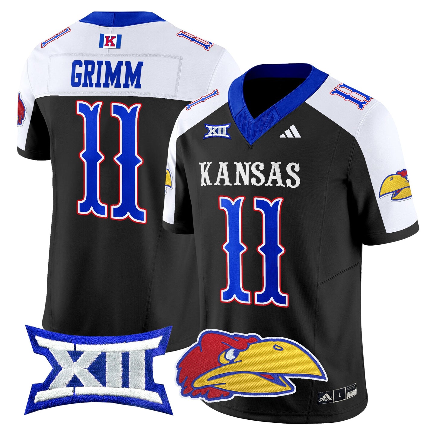 Kansas Jayhawks 2024 Vapor Limited Jersey V2 - All Stitched