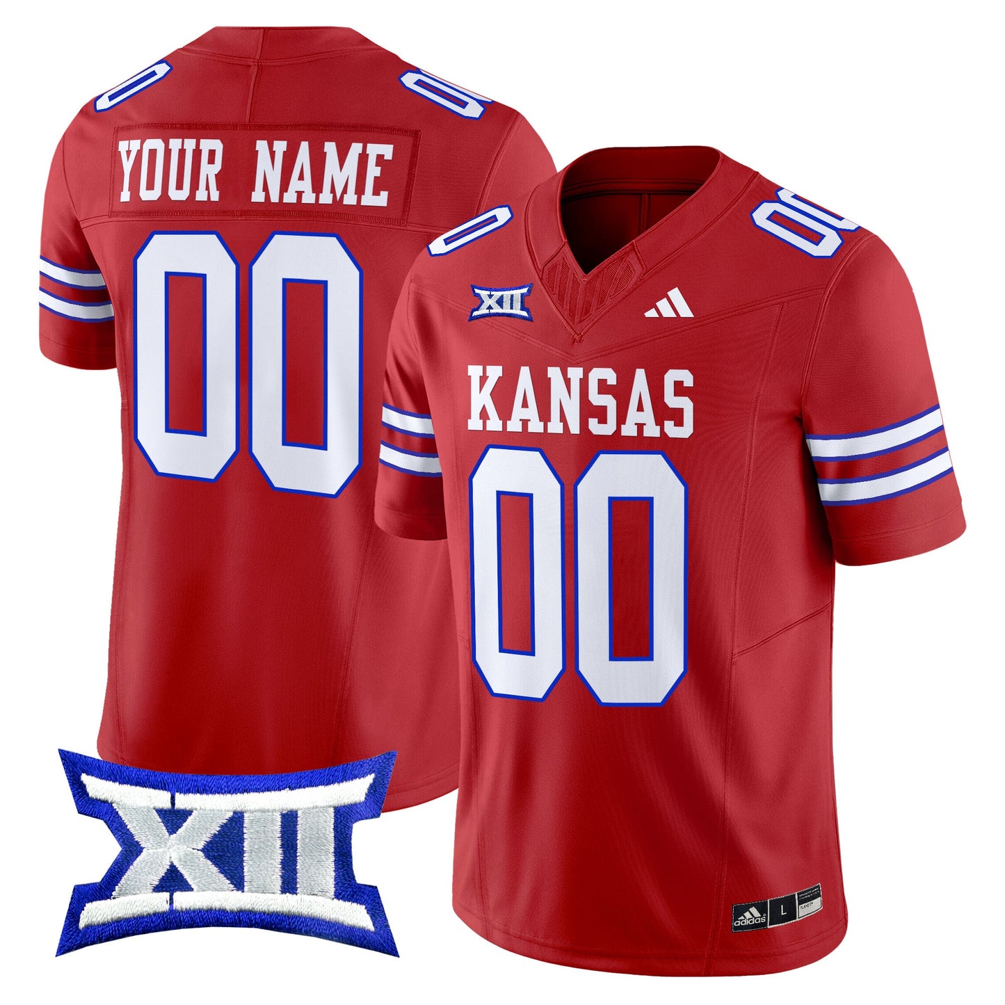 Kansas Jayhawks 2024 Vapor Limited Custom Jersey V2 - All Stitched