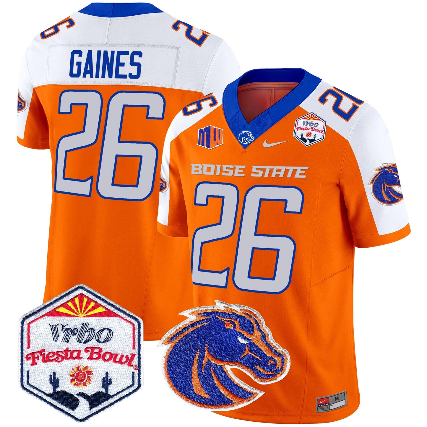 Boise State Broncos 2024 The Fiesta Bowl Patch Vapor Limited Jersey - All Stitched