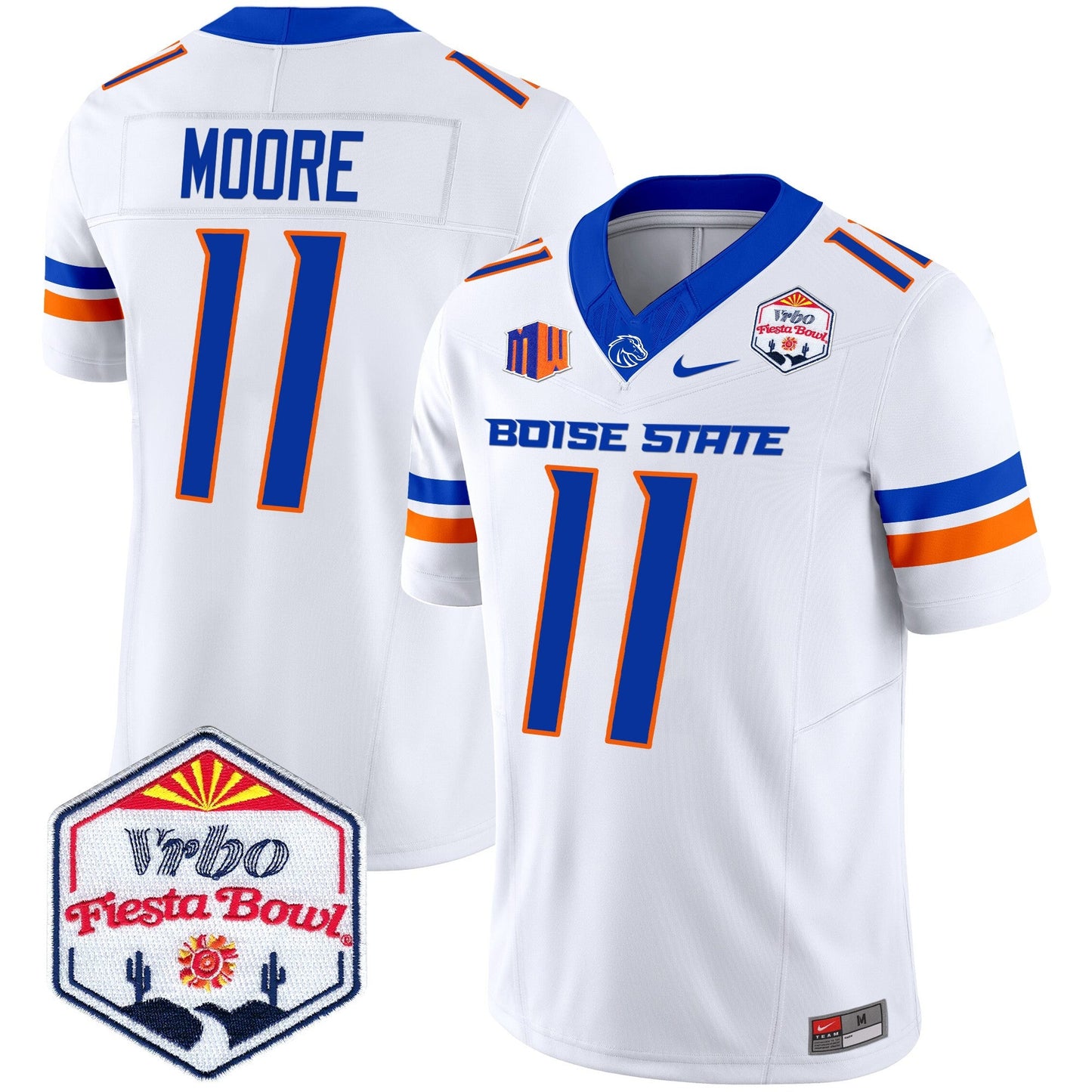 Boise State Broncos 2024 The Fiesta Bowl Patch Vapor Limited Jersey - All Stitched