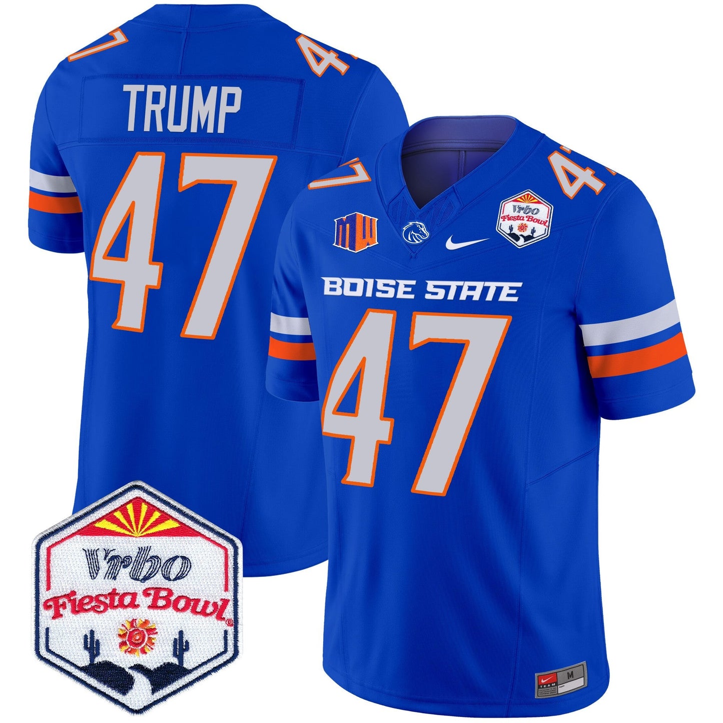Boise State Broncos 2024 The Fiesta Bowl Patch Vapor Limited Jersey - All Stitched
