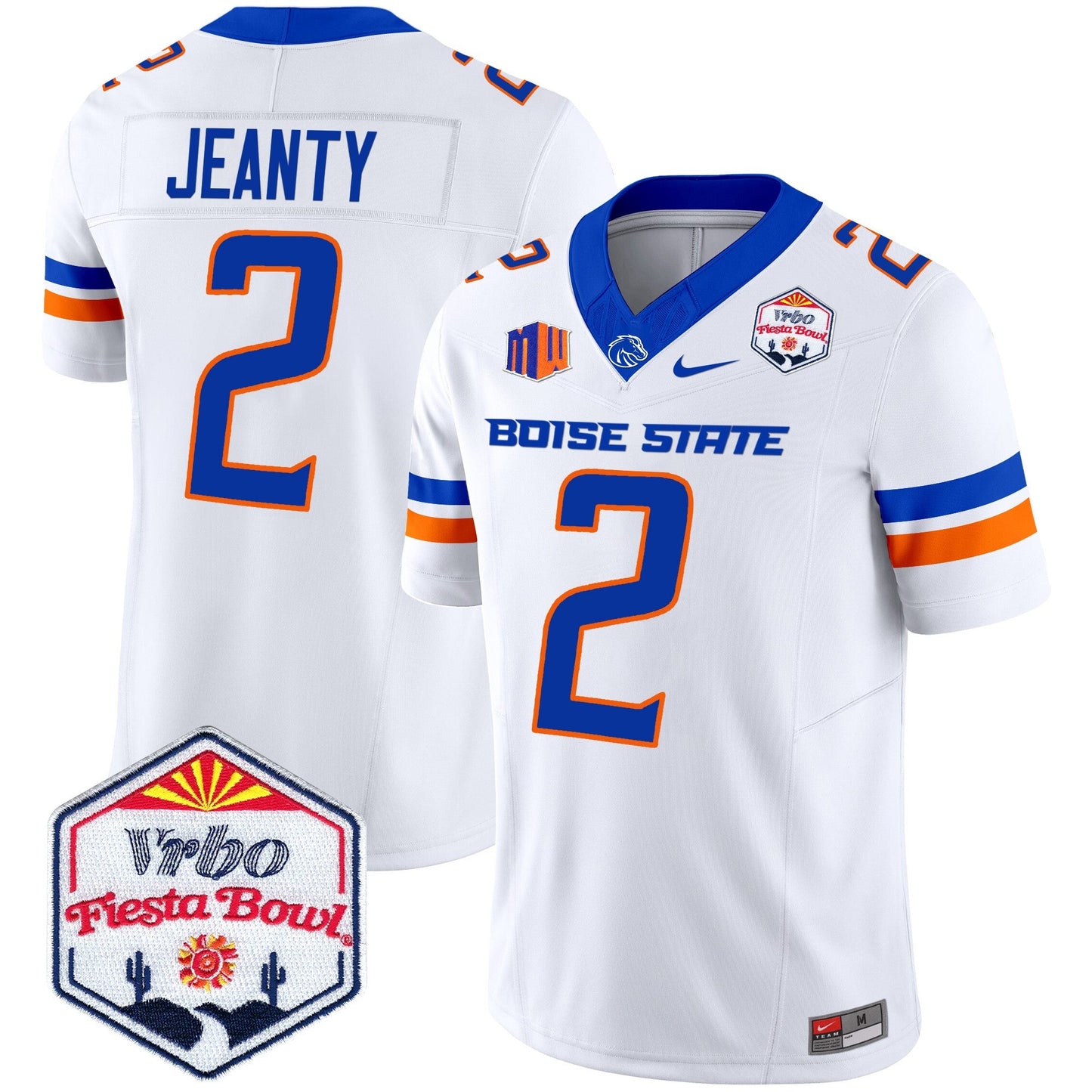 Boise State Broncos 2024 The Fiesta Bowl Patch Vapor Limited Jersey - All Stitched