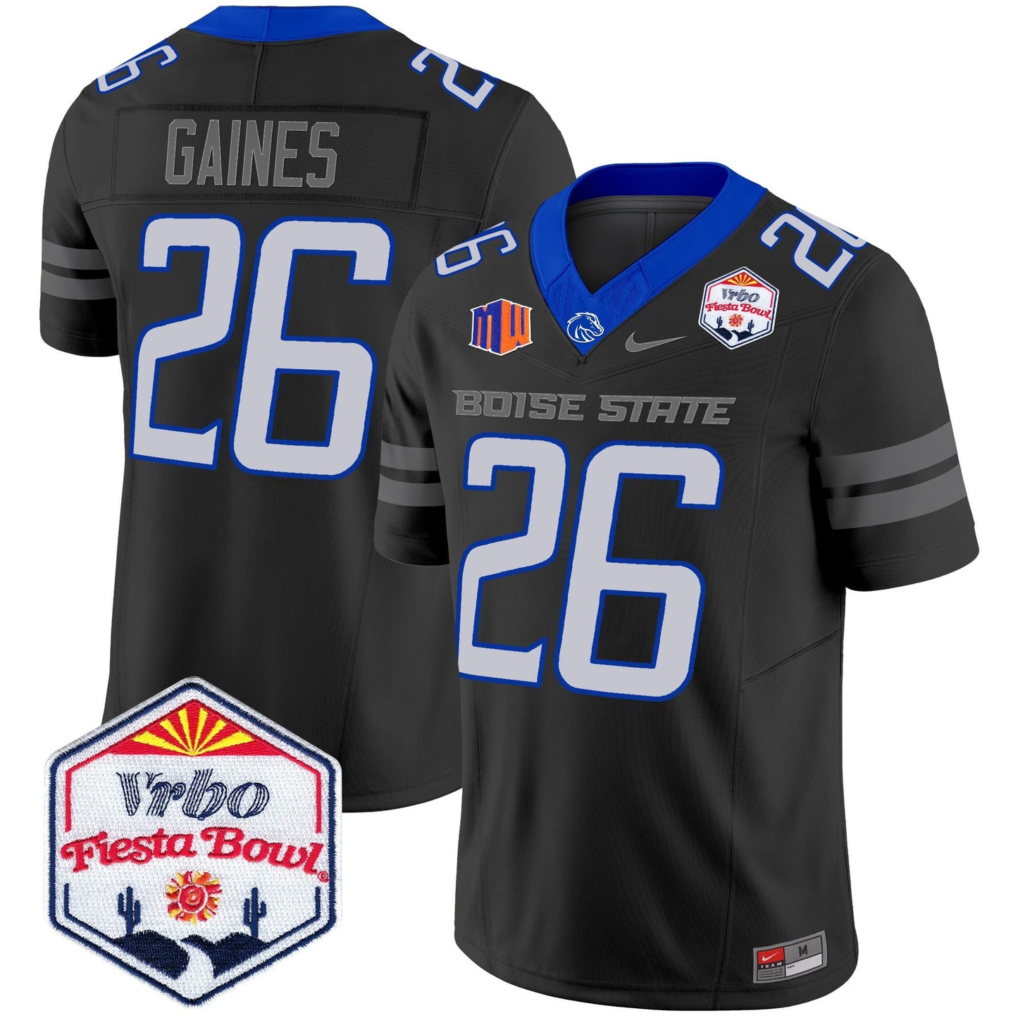 Boise State Broncos 2024 The Fiesta Bowl Patch Vapor Limited Jersey - All Stitched